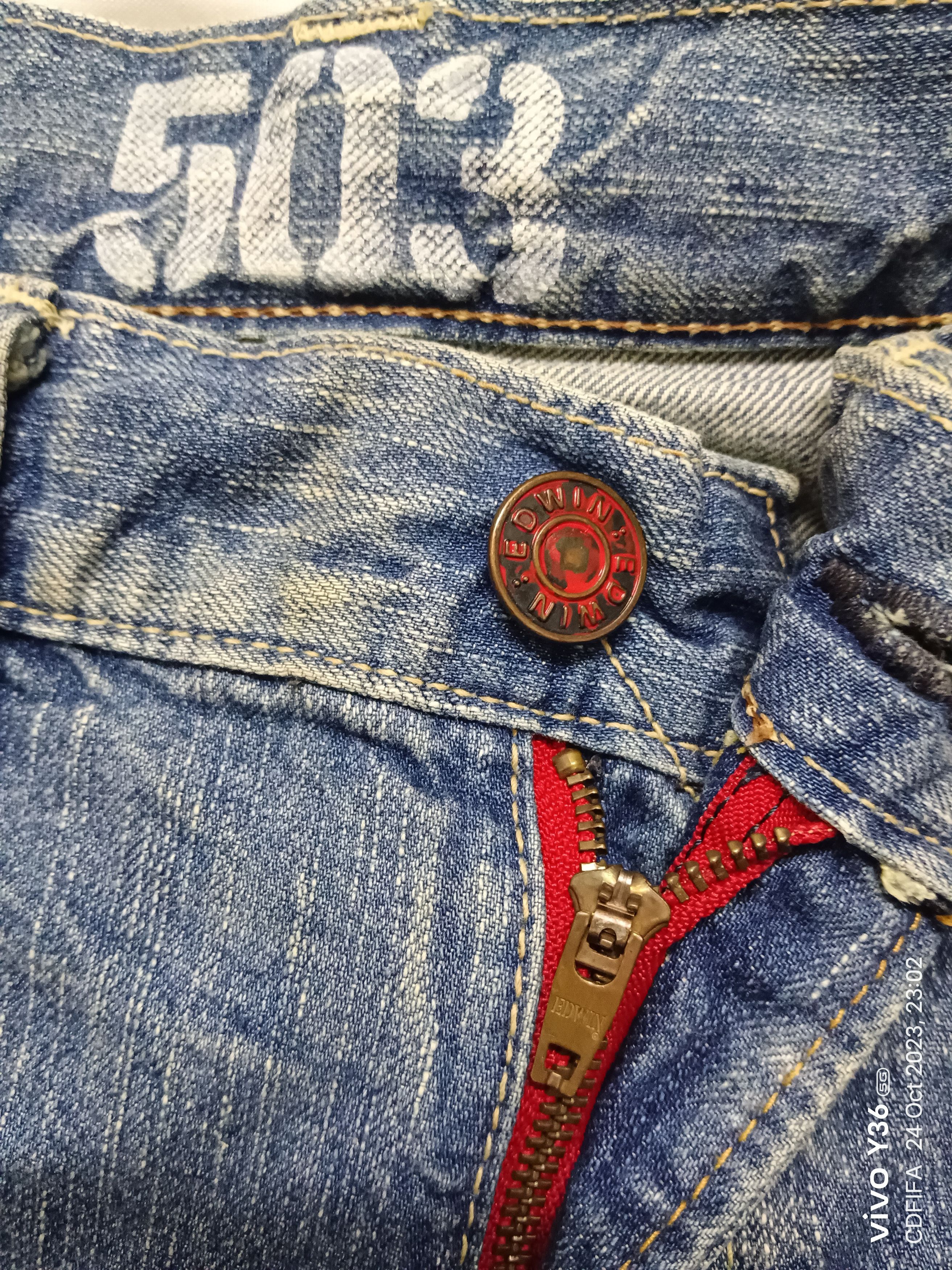 Edwin Hot🔥🔥Edwin 503 Blue Trip Low Rise Flare Jeans Size US 30 / EU 46 - 5 Thumbnail