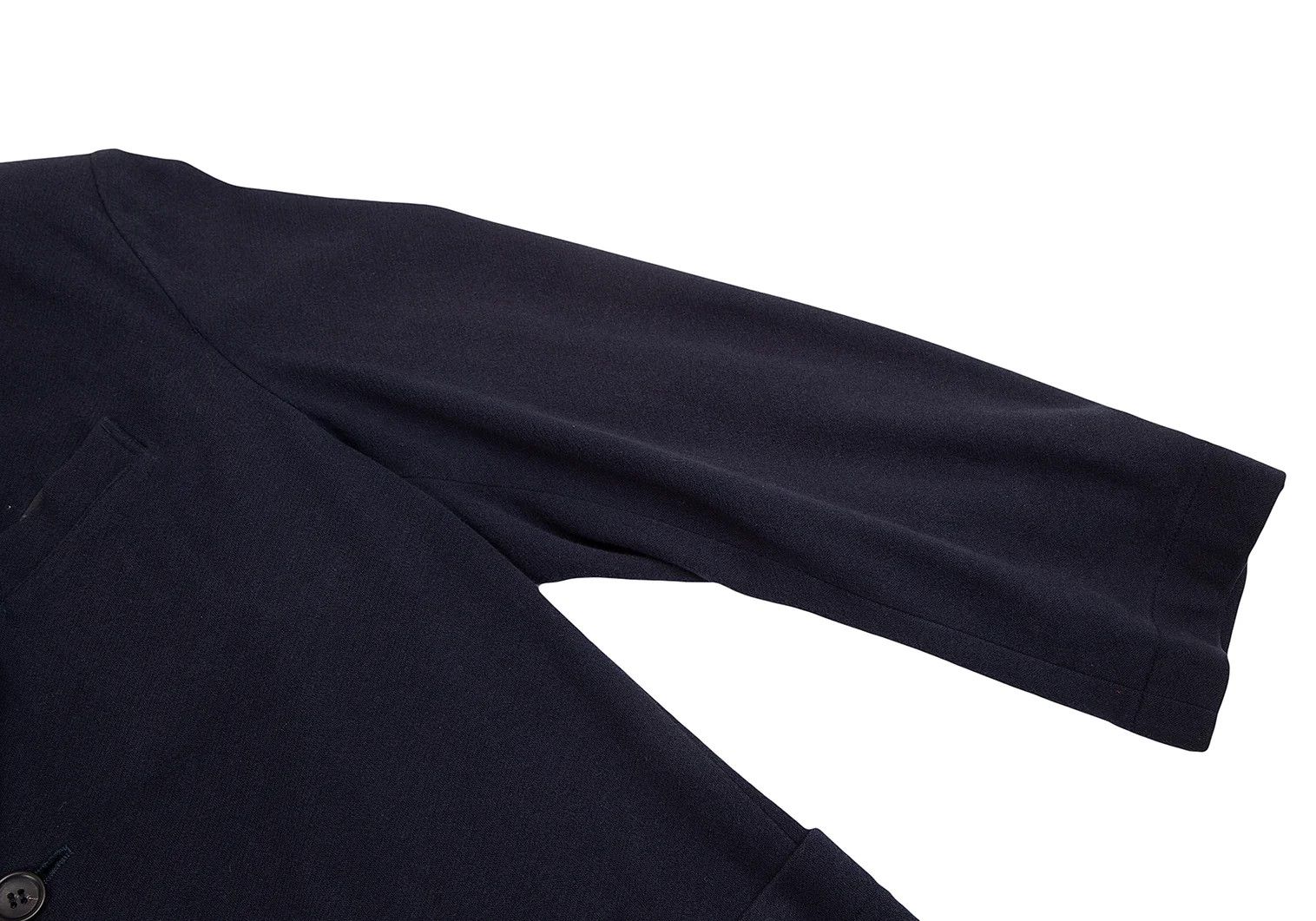 Yohji Yamamoto Yohji Yamamoto Back Shearing Gathered Double Jacket Size US M / EU 48-50 / 2 - 9 Thumbnail