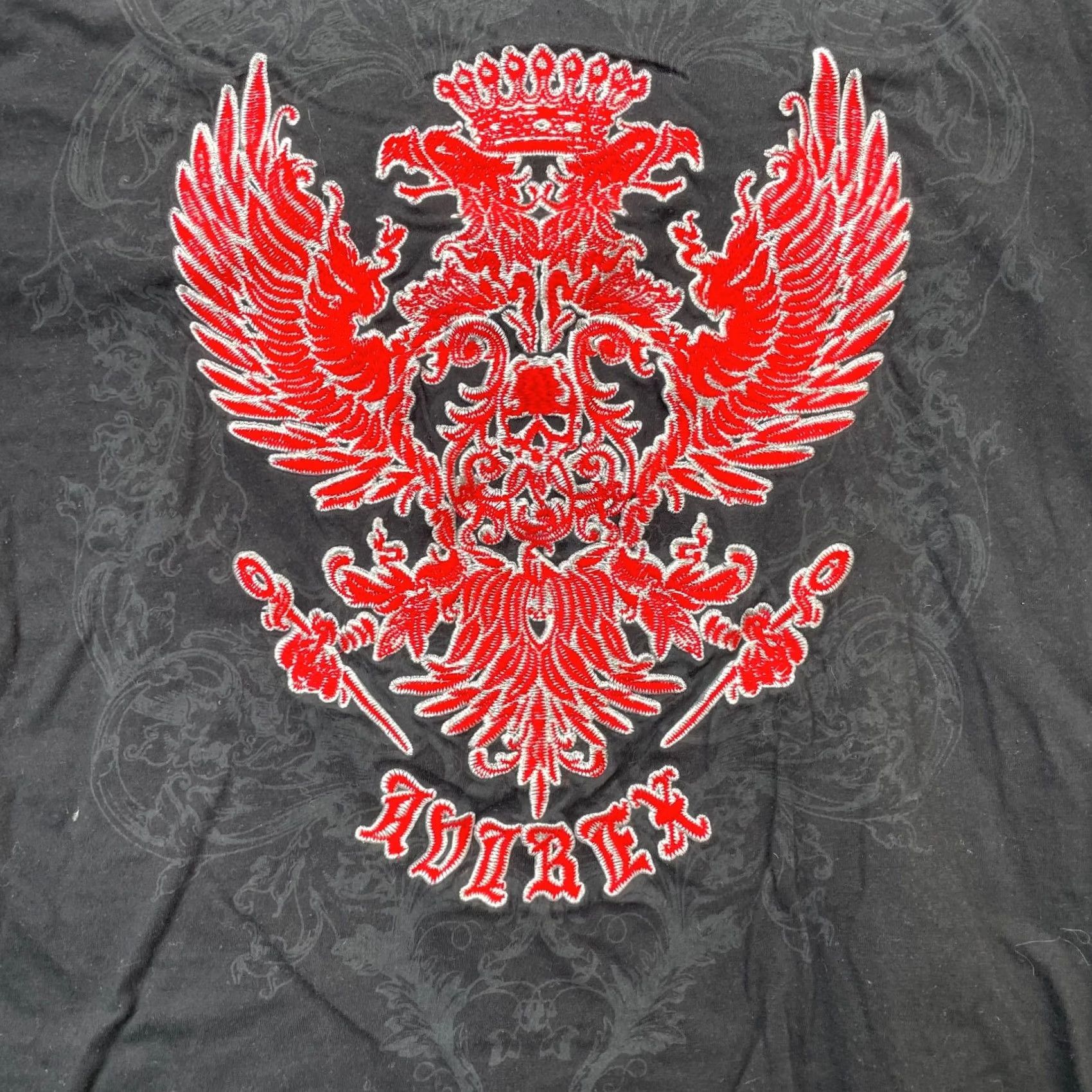 Avirex Avirex Shirt Mens XL Black Embroidered Eagle Logo Cotton Crew T-Shirt Vintage: No Size US XL / EU 56 / 4 - 2 Thumbnail