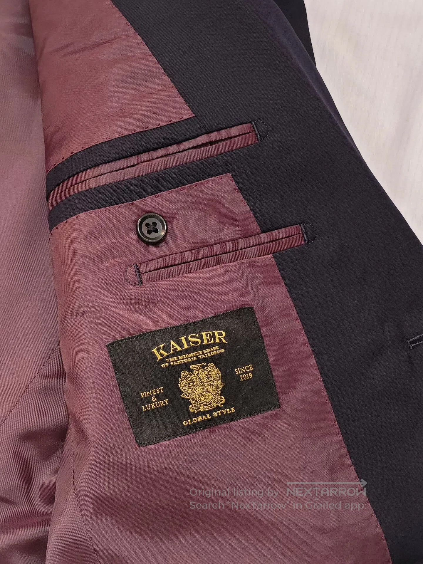 Custom Italian Wool Blend Suit Jacket.