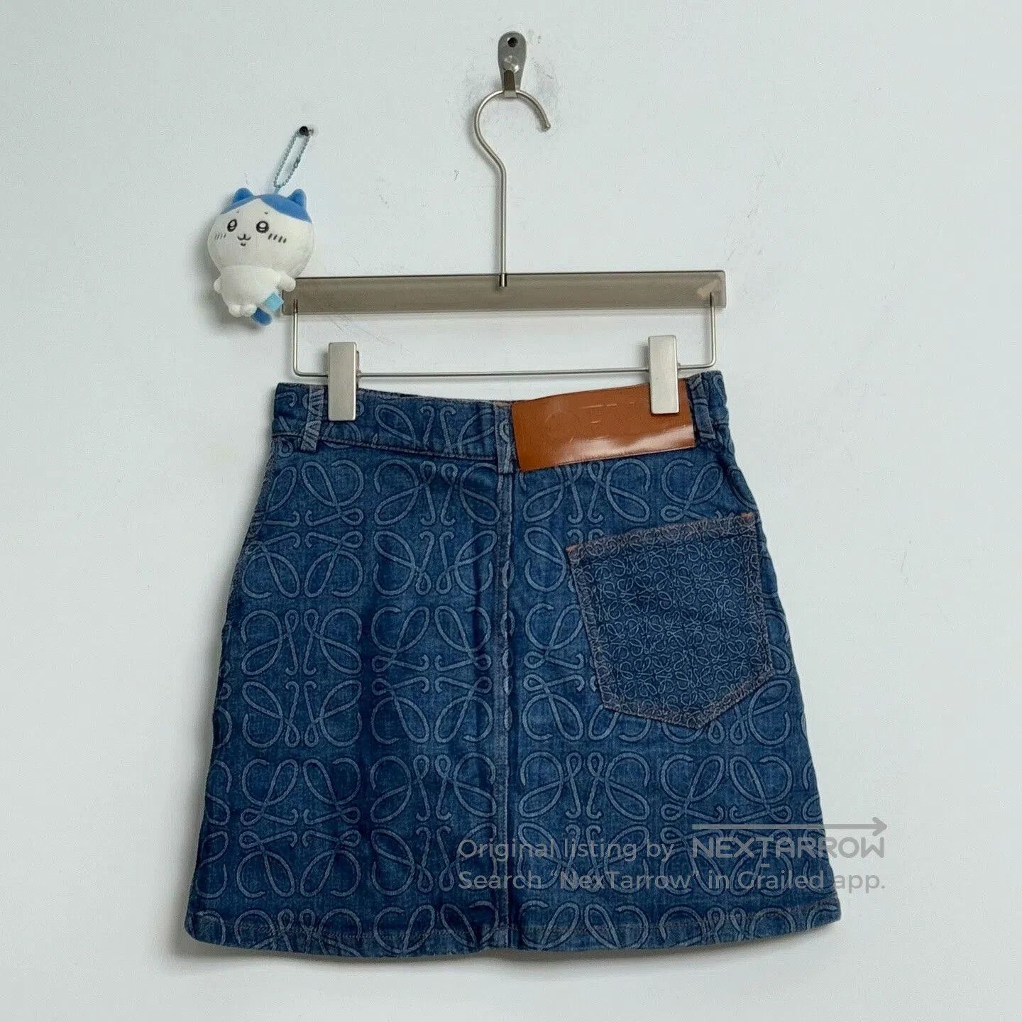 Loewe Loewe Embroidered Logo Denim Mini Skirt. Size 33" - 2 Thumbnail