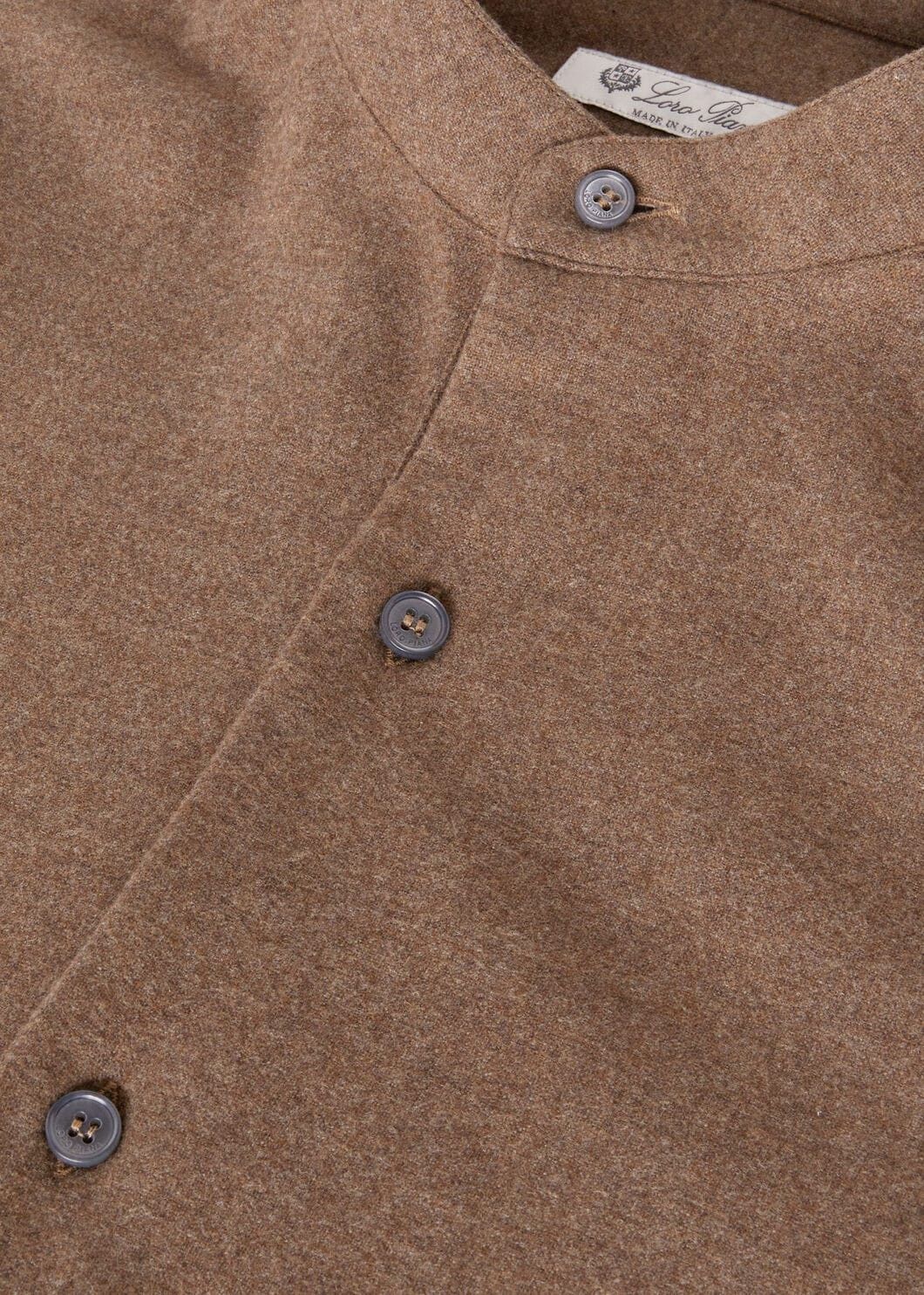 Loro Piana o1w1db10725 FAO7158 Elia Polo Shirt in Light Brown Size US XL / EU 56 / 4 - 7 Thumbnail