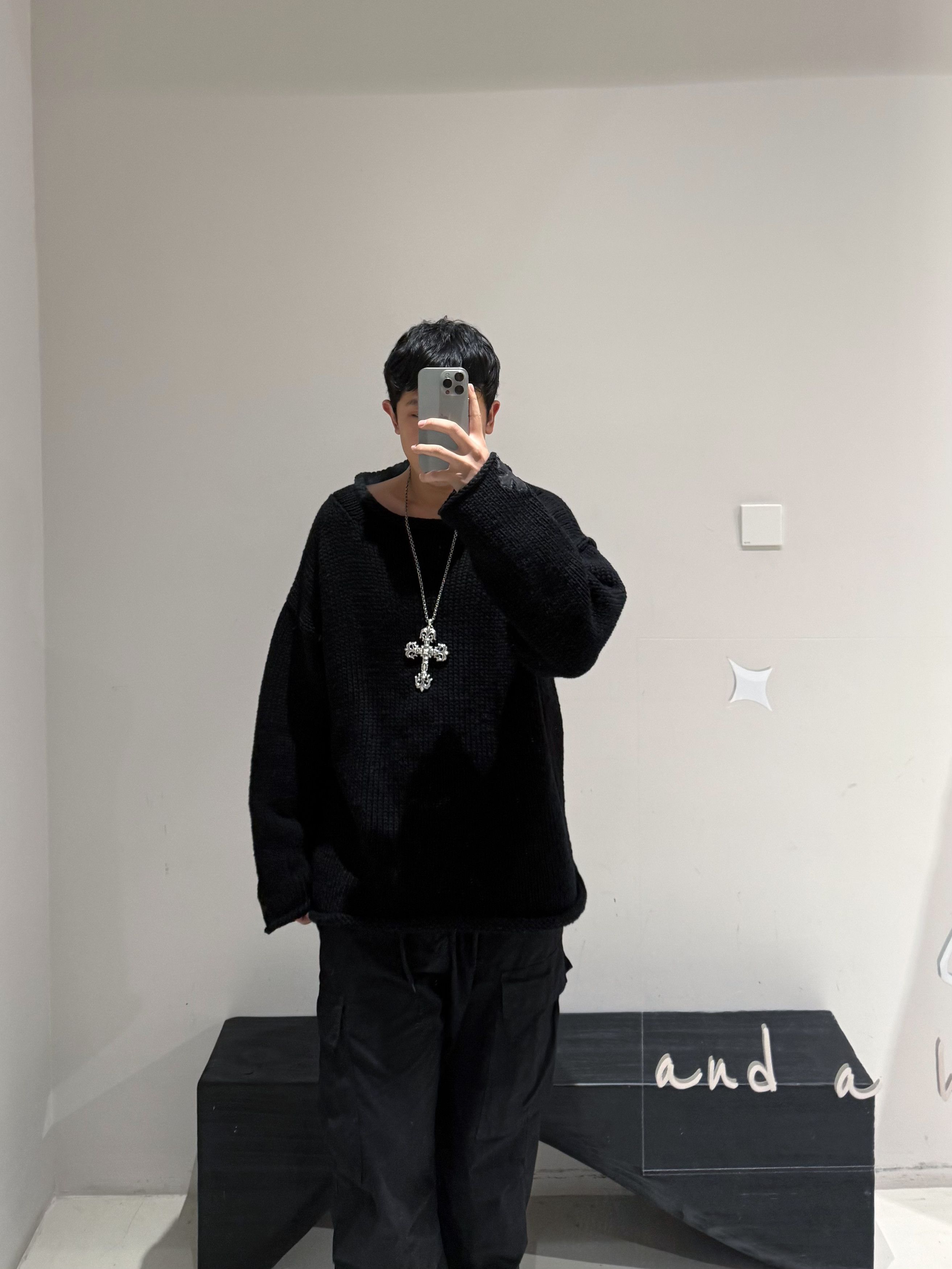 Chrome Hearts Chrome Hearts Leather Patch Cotton Rollneck Knit Sweater Size US XXL / EU 58 / 5 - 11 Thumbnail