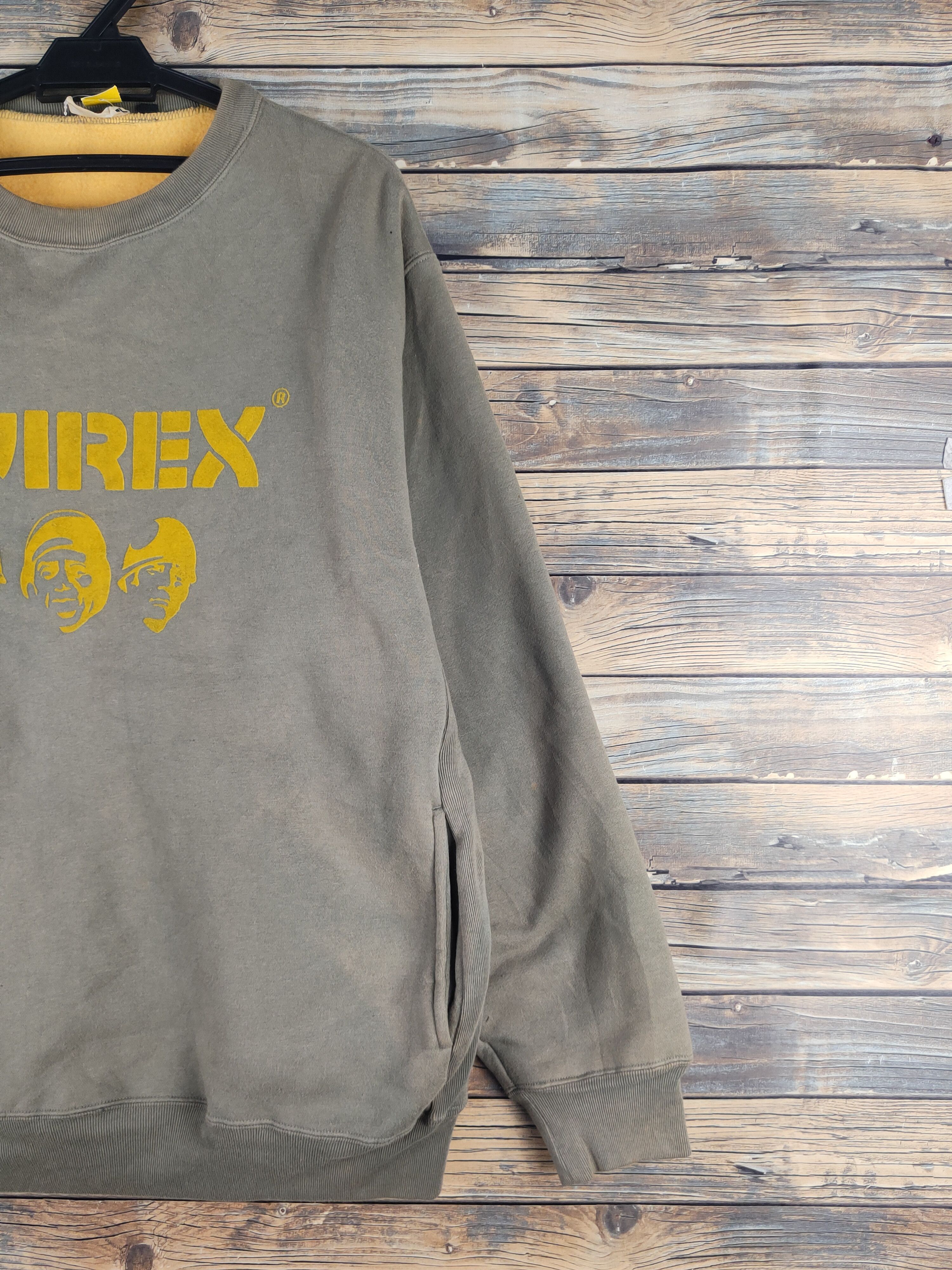Avirex DL Avirex Olive baggie vintage sweatshirt Sweaters #2482T Size US L / EU 52-54 / 3 - 6 Thumbnail