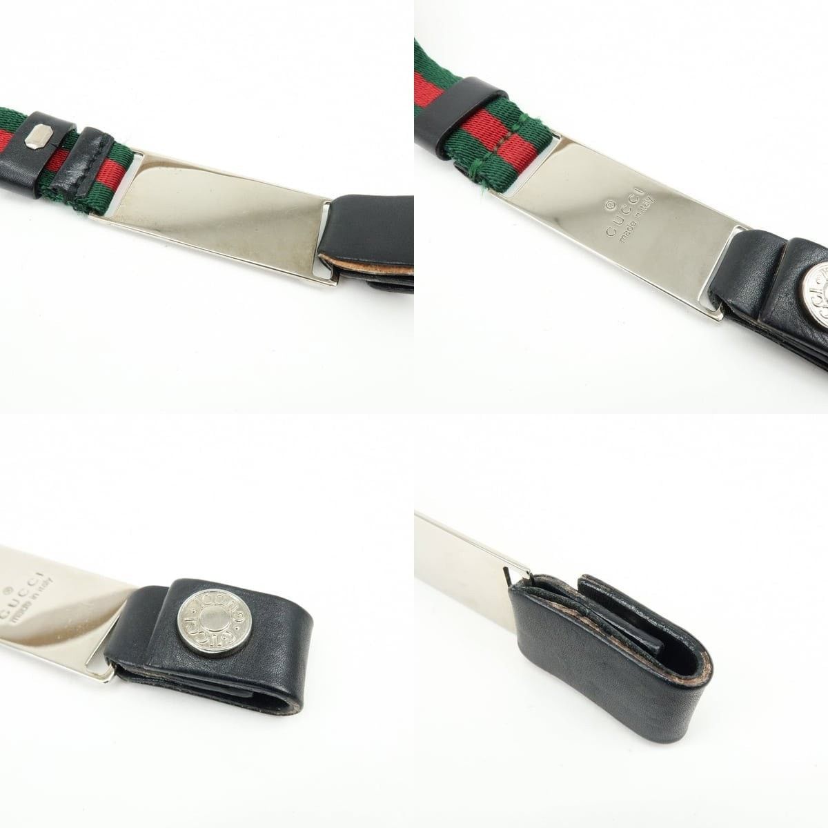 Gucci Gucci Web Stripe Key Holder Canvas Multicolor Size ONE SIZE - 3 Thumbnail