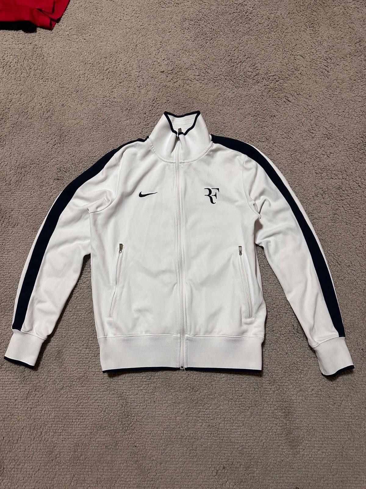 Nike Nike Roger Federer RF Tennis Track Jacket White Full Zip