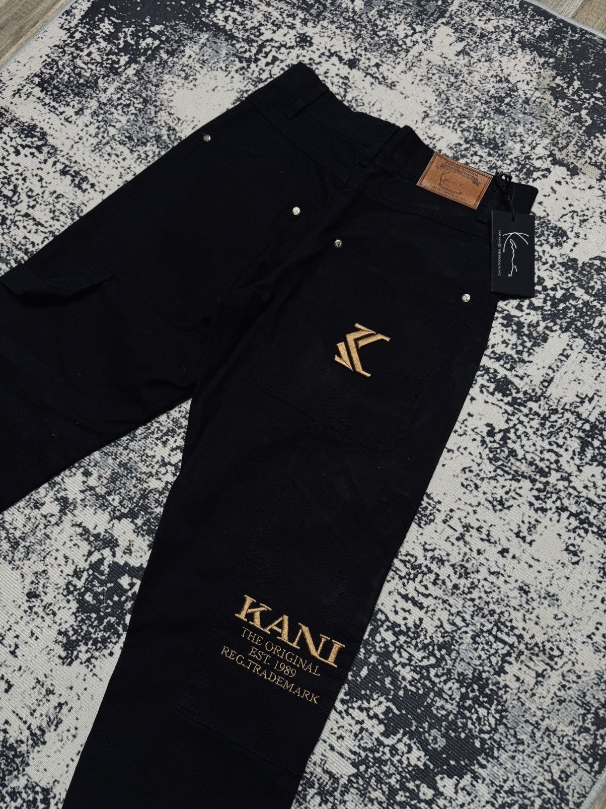 Karl Kani Karl Kani Black Denim Jeans Pants Cargo womens XXS Size US 26 / EU 42 - 3 Thumbnail