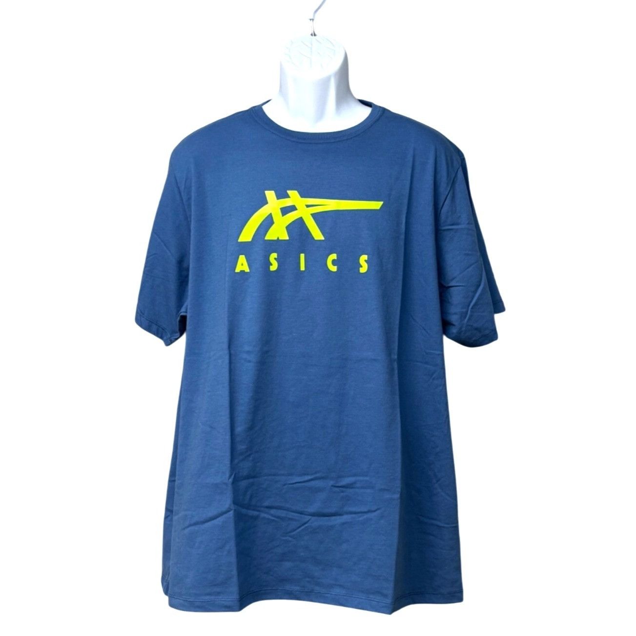 Asics ASICS Stripe Men's Short Sleeve Tee, Blue, 2XL Size US XXL / EU 58 / 5 - 1 Thumbnail
