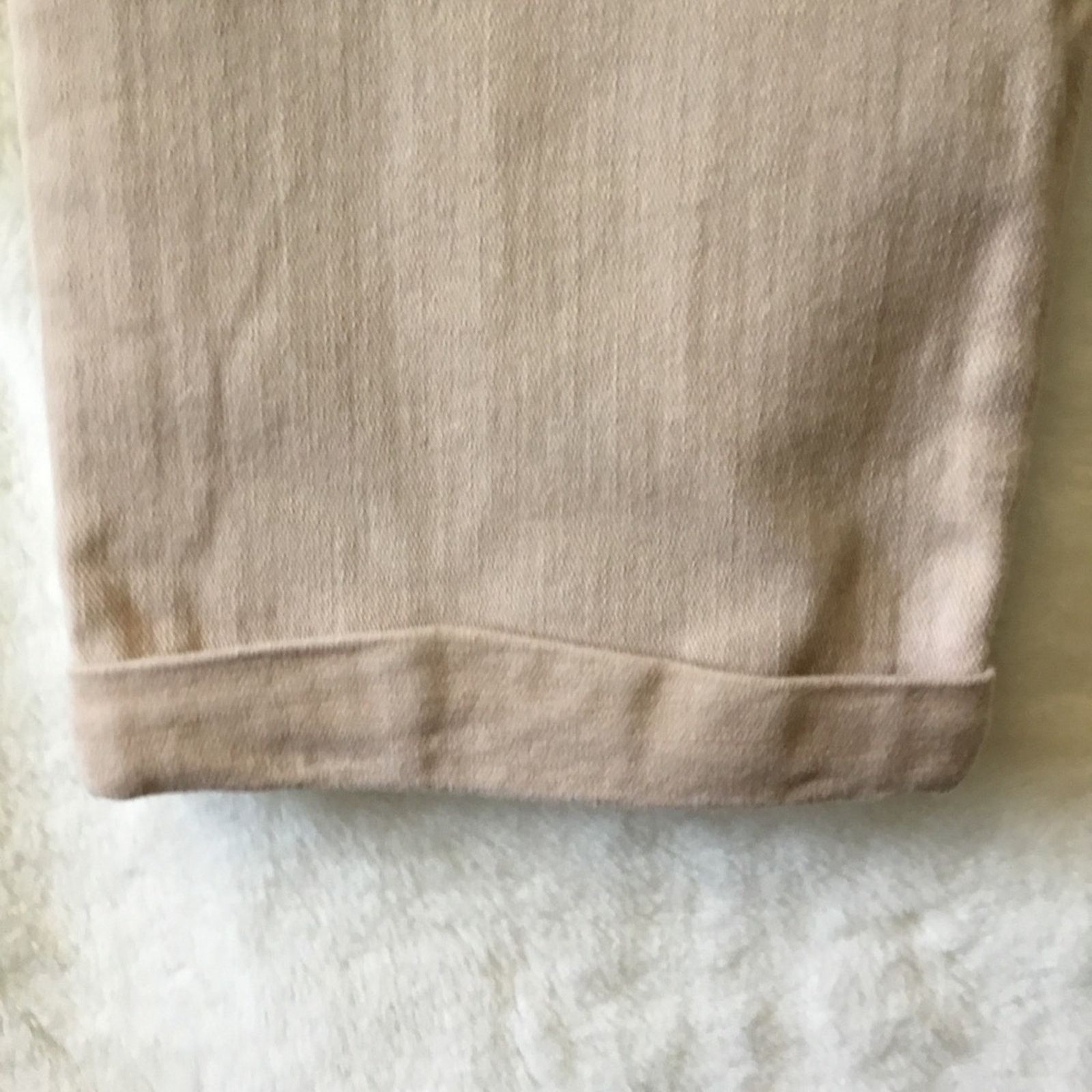 7 For All Mankind 7 For All Mankind Beige Skinny Crop & Roll Jeans Size 28" / US 6 / IT 42 - 8 Thumbnail