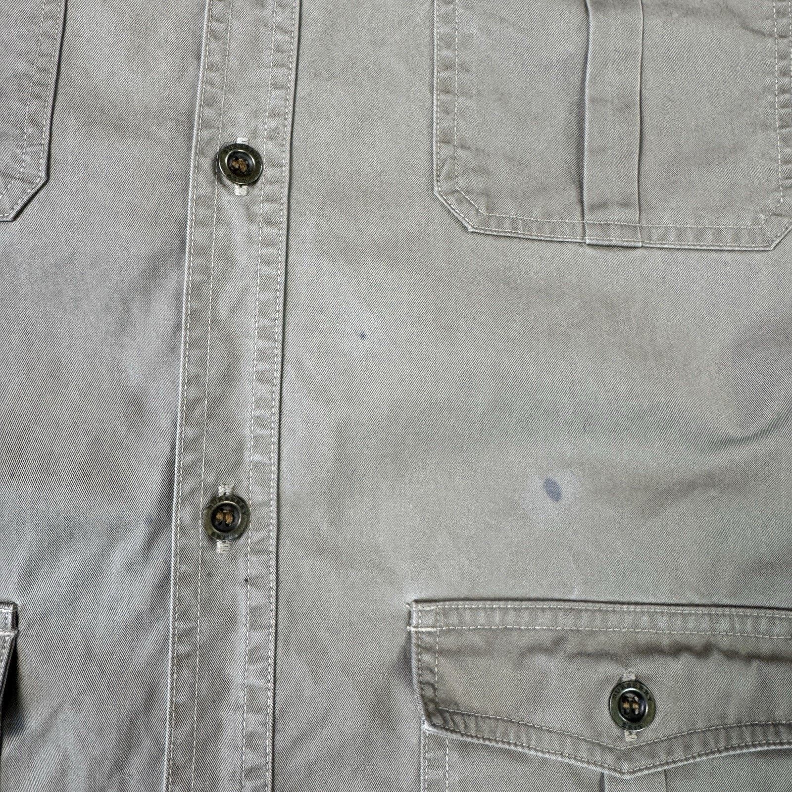 Burberry Vintage Burberry Brit Men Button Up Shirt Cargo Size L Beige Size US L / EU 52-54 / 3 - 9 Thumbnail