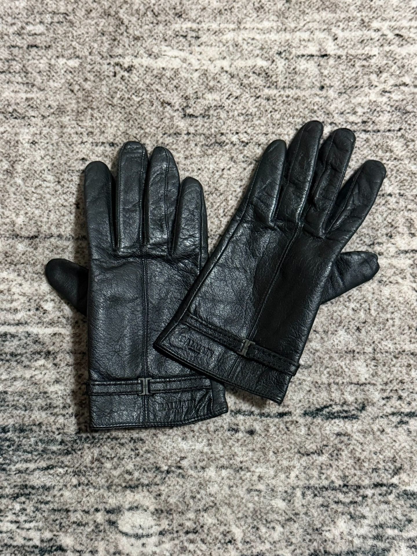 Balmain Balmain Lambskin Lock Cycling Gloves Size ONE SIZE - 1 Thumbnail