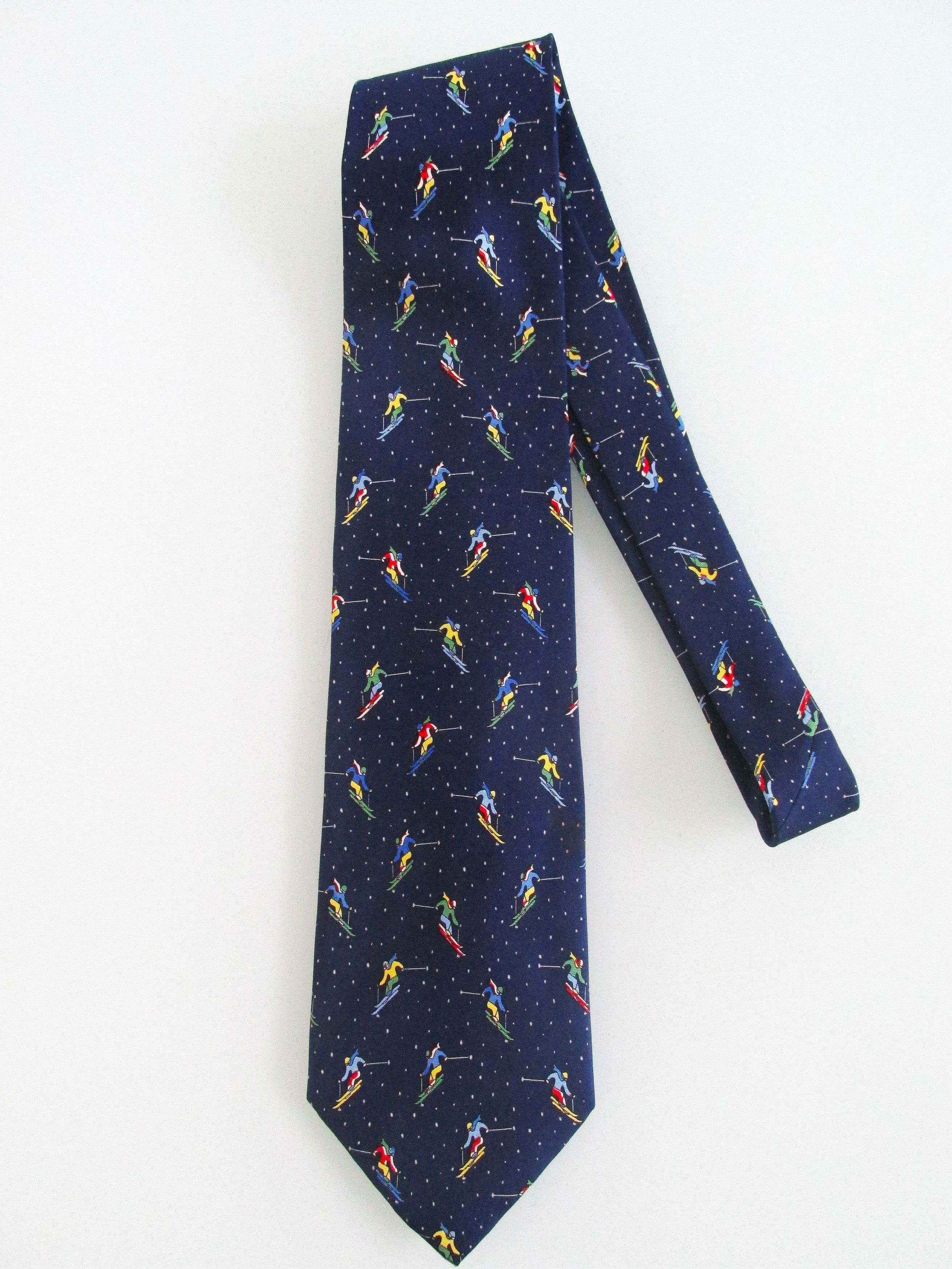 Other Alynn Downhill Skiing Men's Silk Tie Size ONE SIZE - 1 Thumbnail