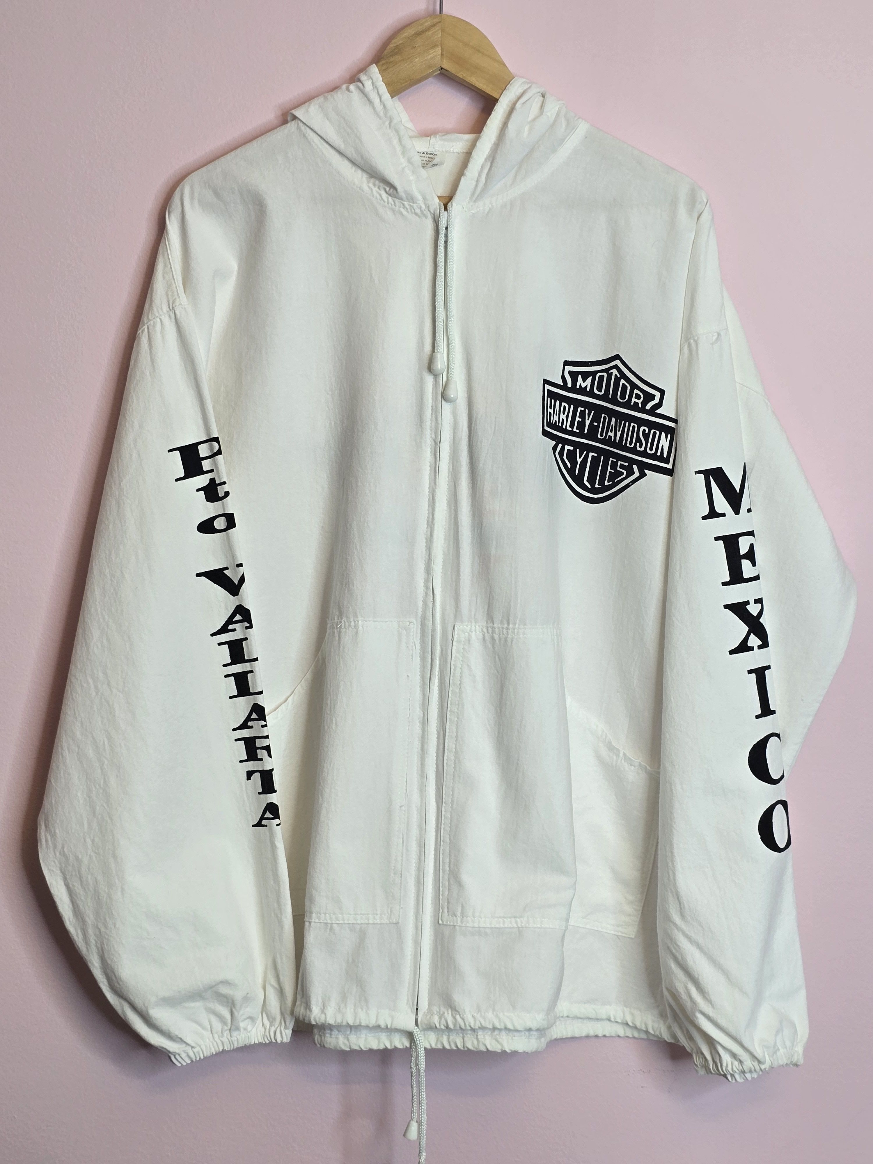 Harley Davidson Vintage Harley Davidson Hooded Zipper Size US XL / EU 56 / 4 - 1 Thumbnail
