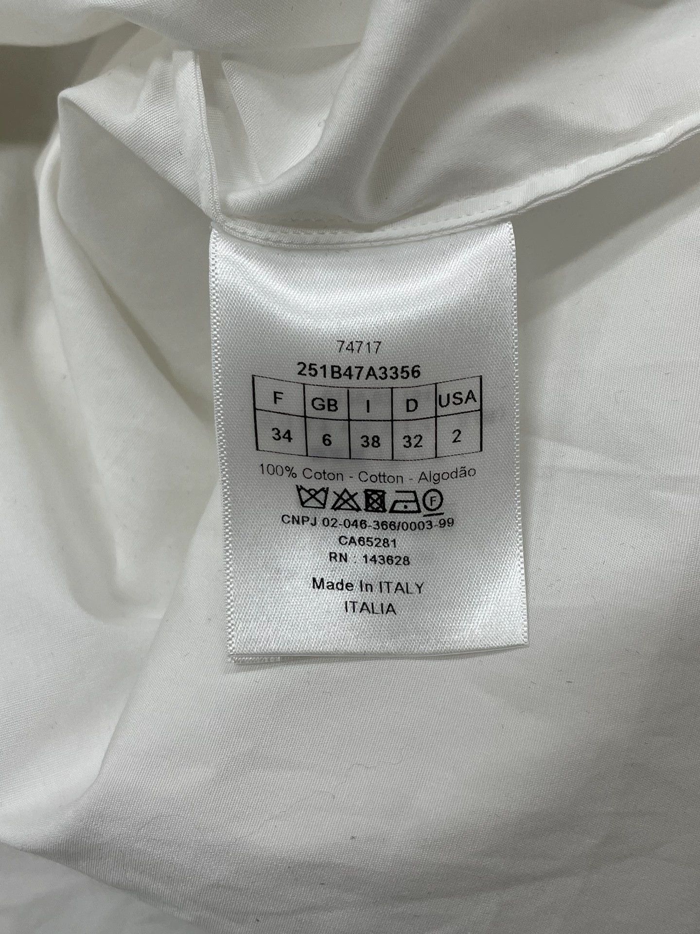 Dior Dior White Bee Long Sleeve Shirt 34 Size XS / US 0-2 / IT 36-38 - 5 Thumbnail