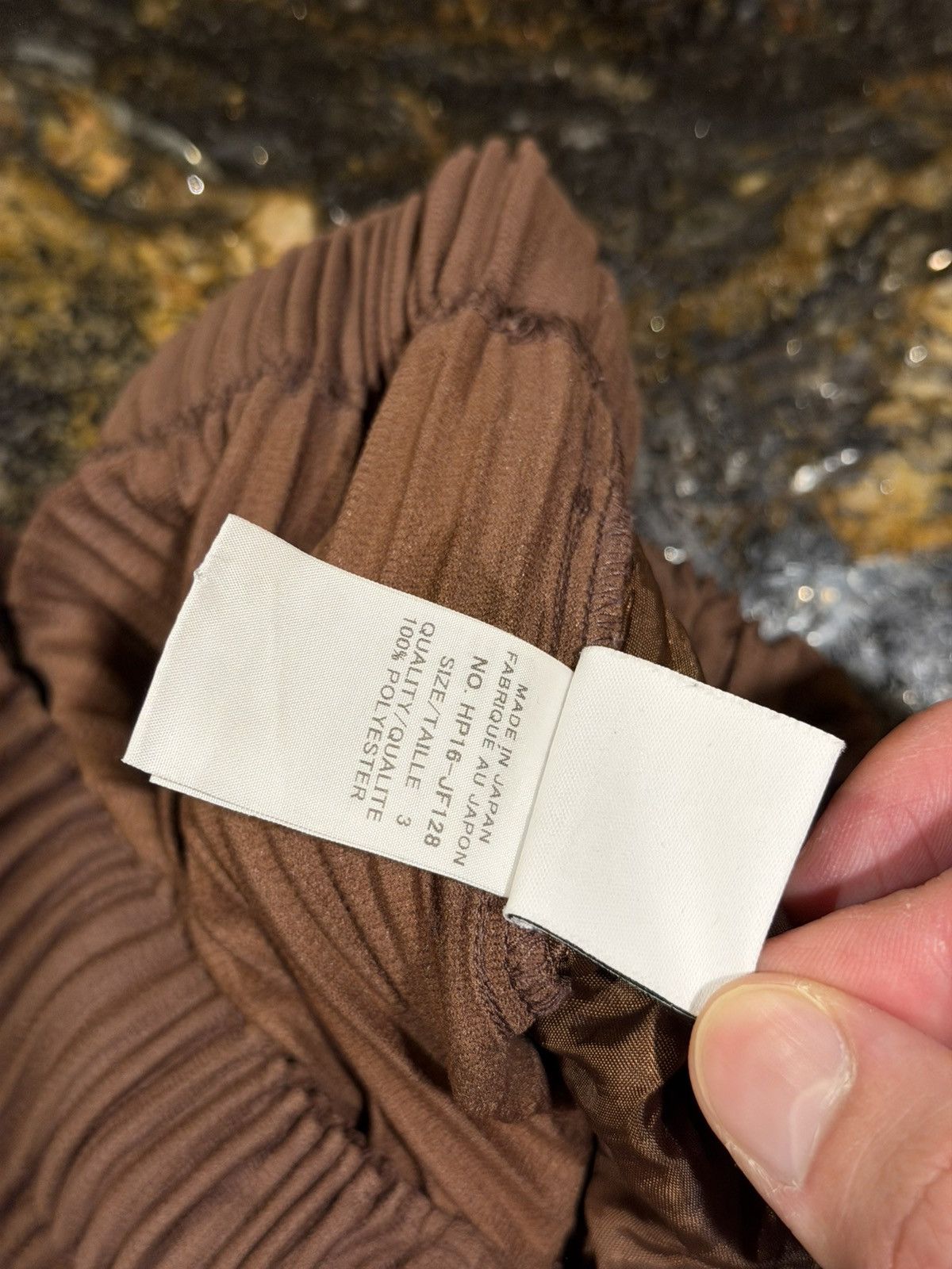 Homme Plisse Issey Miyake Homme Plisse Issey Miyake Pleated Brown Trouser Pants Size US 34 / EU 50 - 9 Thumbnail
