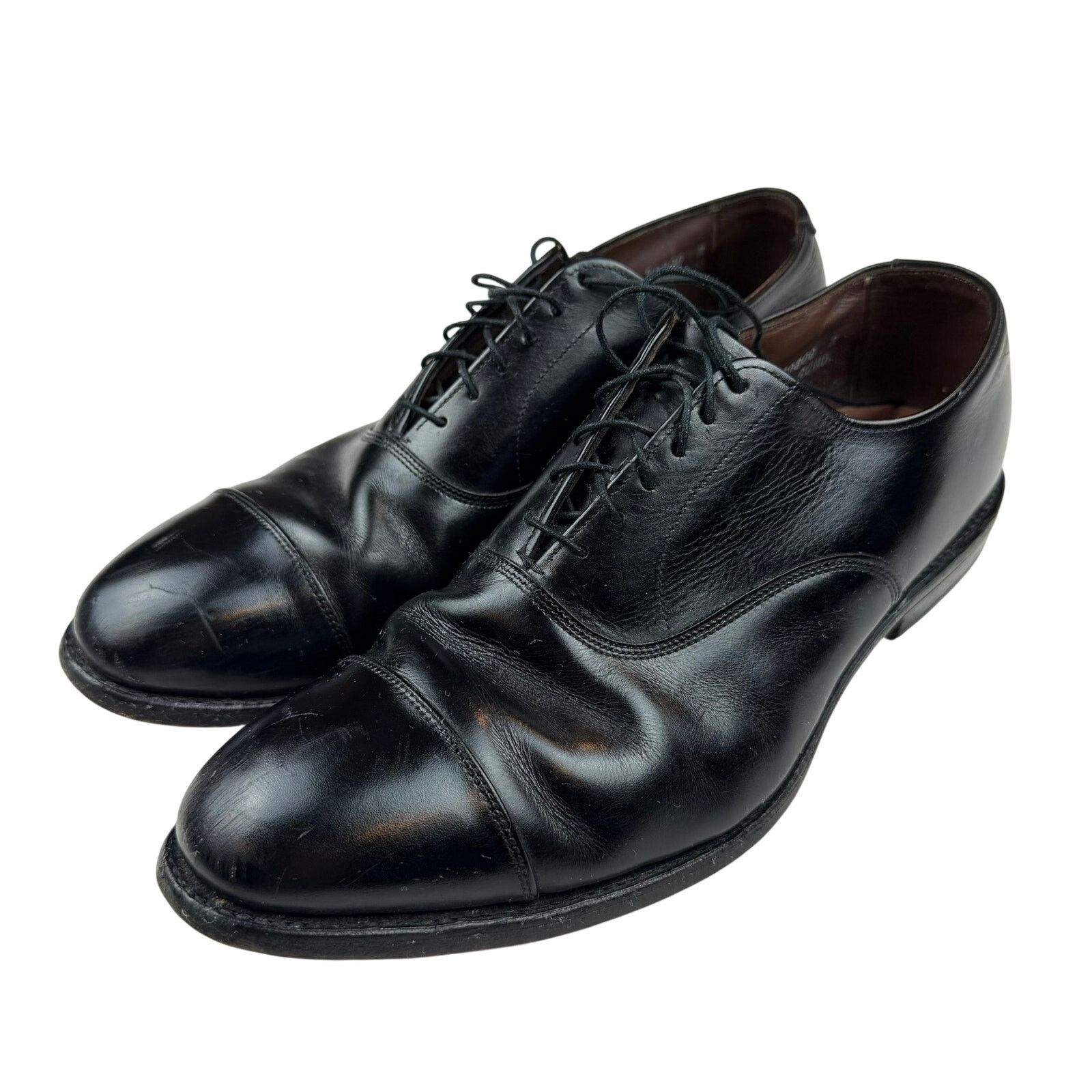 Allen Edmonds Allen Edmonds Park Avenue Black Cap Toe Oxford 10.5 D Size US 10.5 / EU 43-44 - 1 Thumbnail