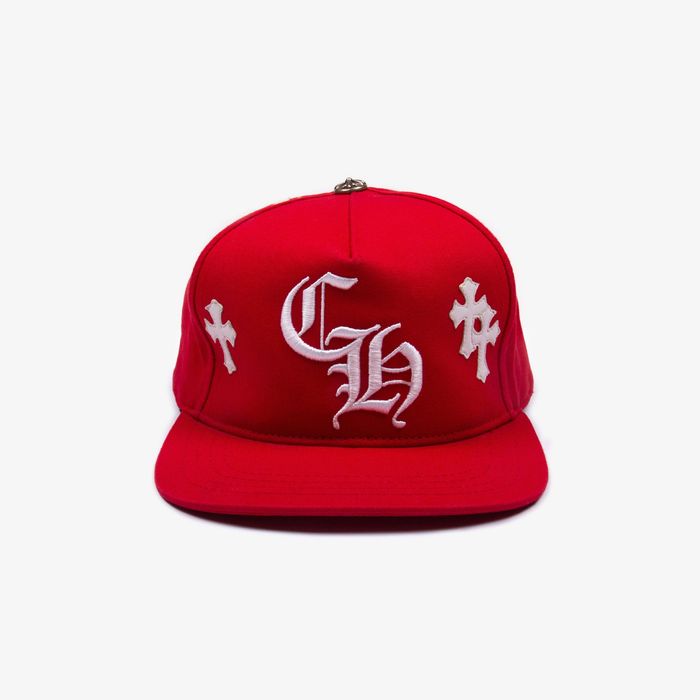Chrome hearts baseball cap red main image 1