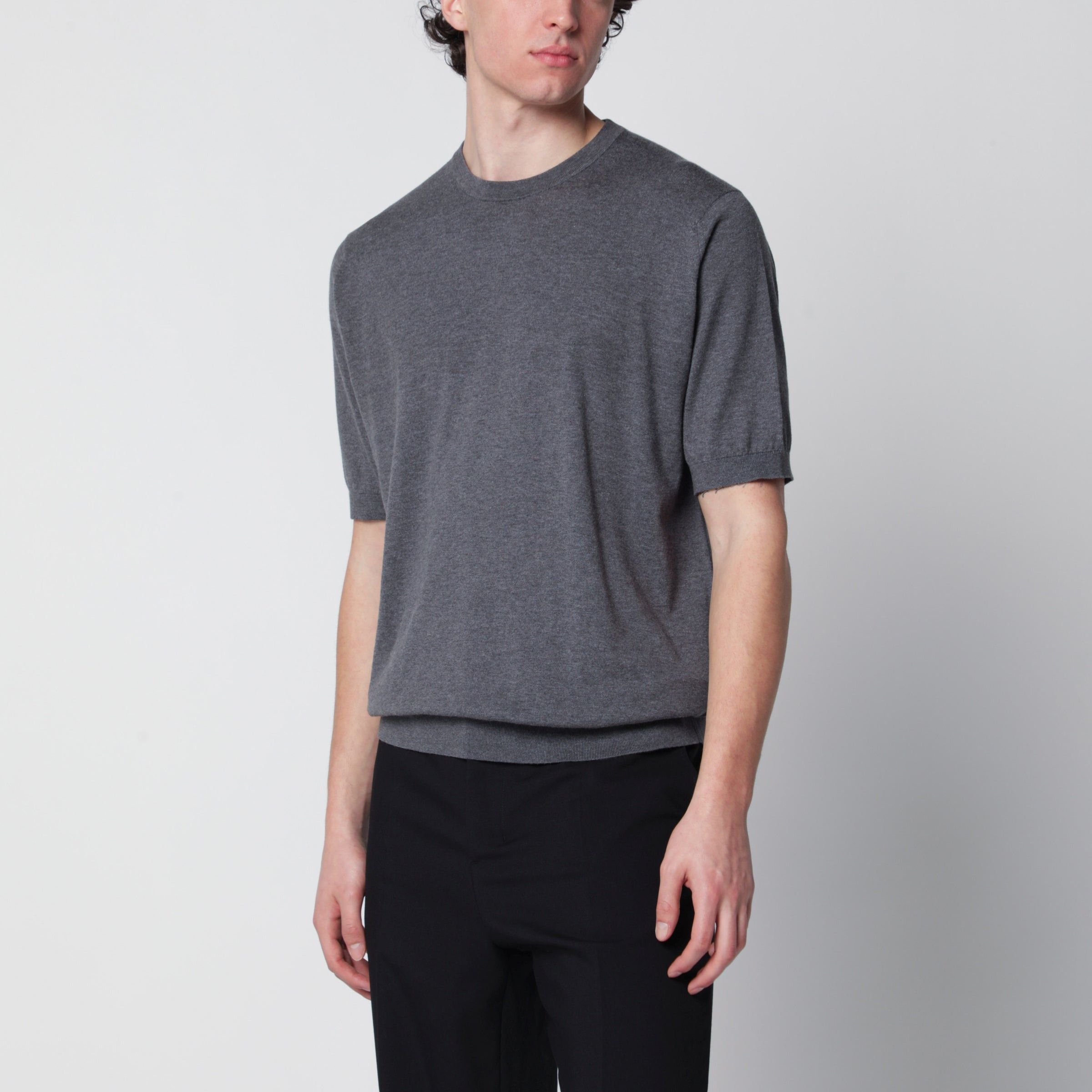 John Smedley John Smedley Kempton Grey Cotton Sweater Size US XXL / EU 58 / 5 - 1 Thumbnail