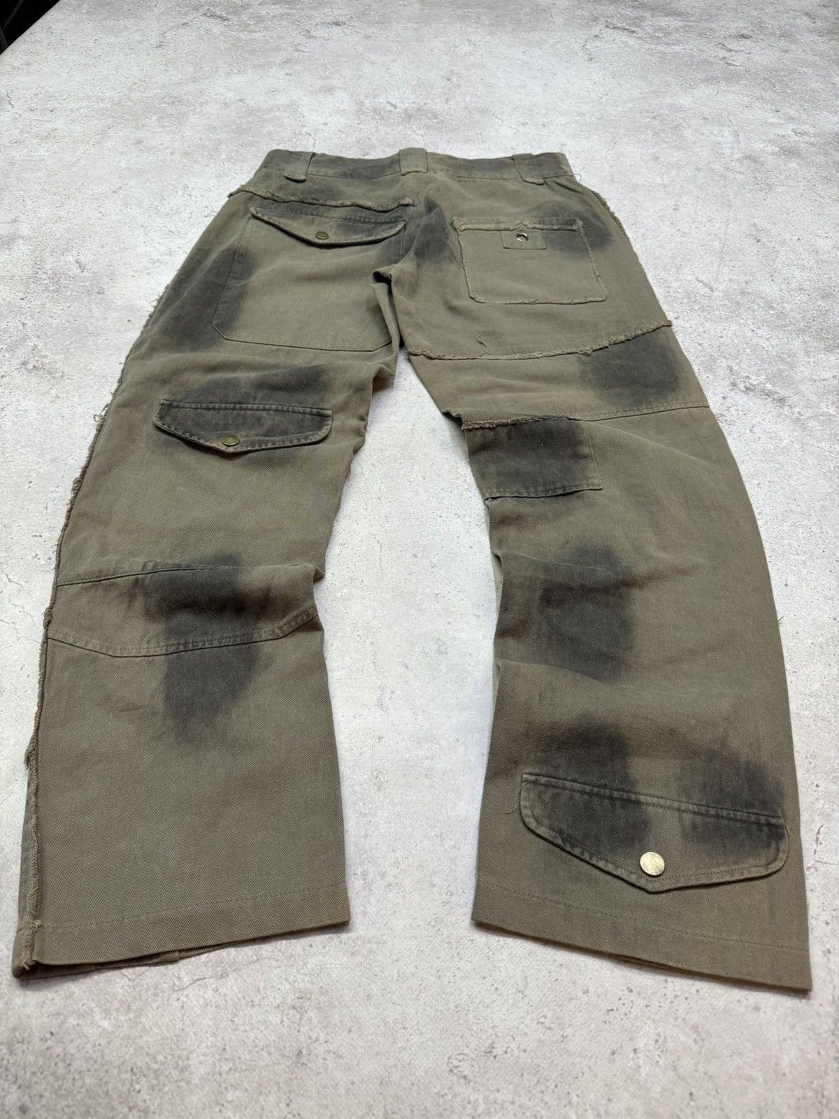Junya Watanabe Vintage 00s Multi-pocket Cargo Military Distressed Pants Size US 31 - 6 Thumbnail