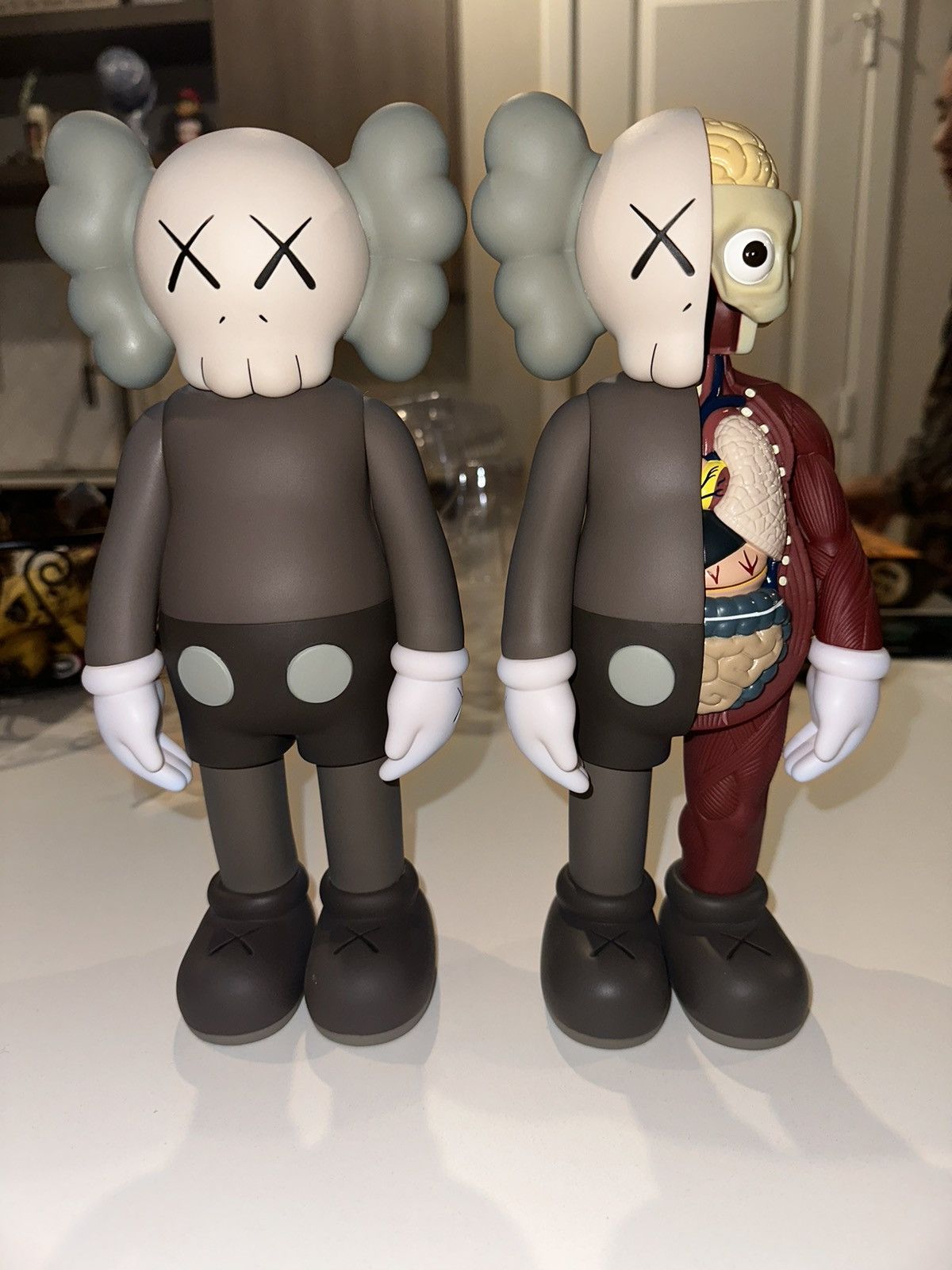 image of Kaws Brown Flayed/companion Set Vinyl Figure [New], Men's