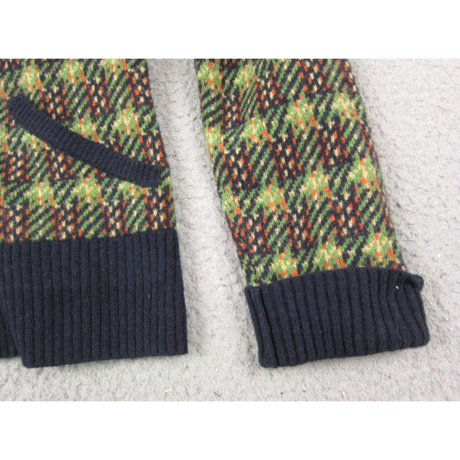 Arrow Sparrow Jacket Womens Medium Green Wool Knit Cardigan Houndstooth Button Casual Formal City Classic Vintage No Size M / US 6-8 / IT 42-44 - 4 Thumbnail