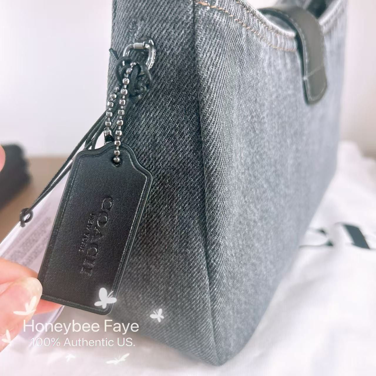 Coach Eliza Shoulder Bag In Signature Denim CAK45 Size ONE SIZE - 7 Thumbnail