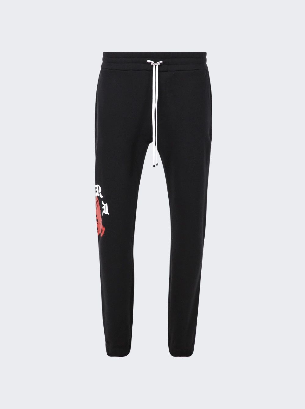 Amiri o1gr1nt0426 Wes Lang Solar Kings Sweatpants & Joggers Black Size US 34 / EU 50 - 1 Thumbnail