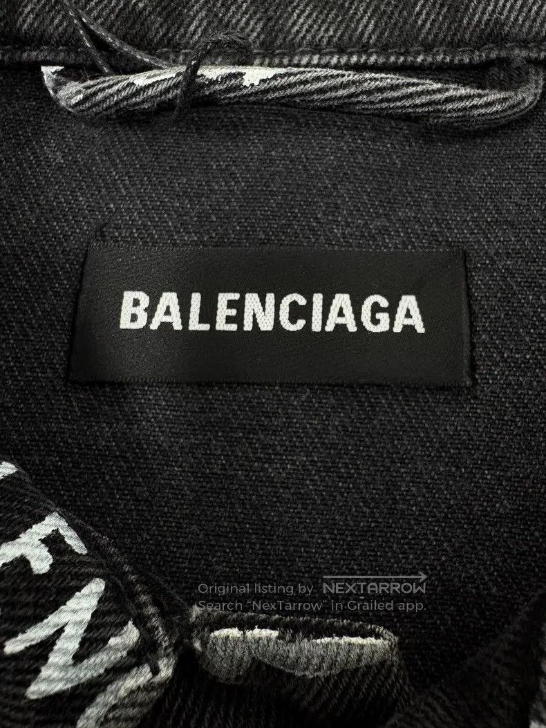 Balenciaga Balenciaga Black danmu denim jacket Size US S / EU 44-46 / 1 - 4 Thumbnail