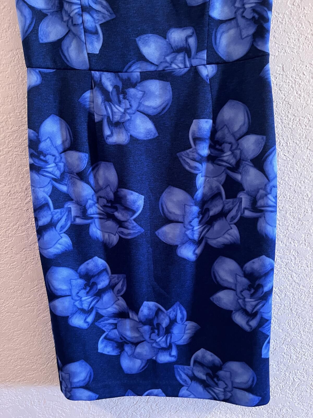 Other Betsey Johnson Blue Floral Sheath Dress Size M / US 6-8 / IT 42-44 - 3 Thumbnail