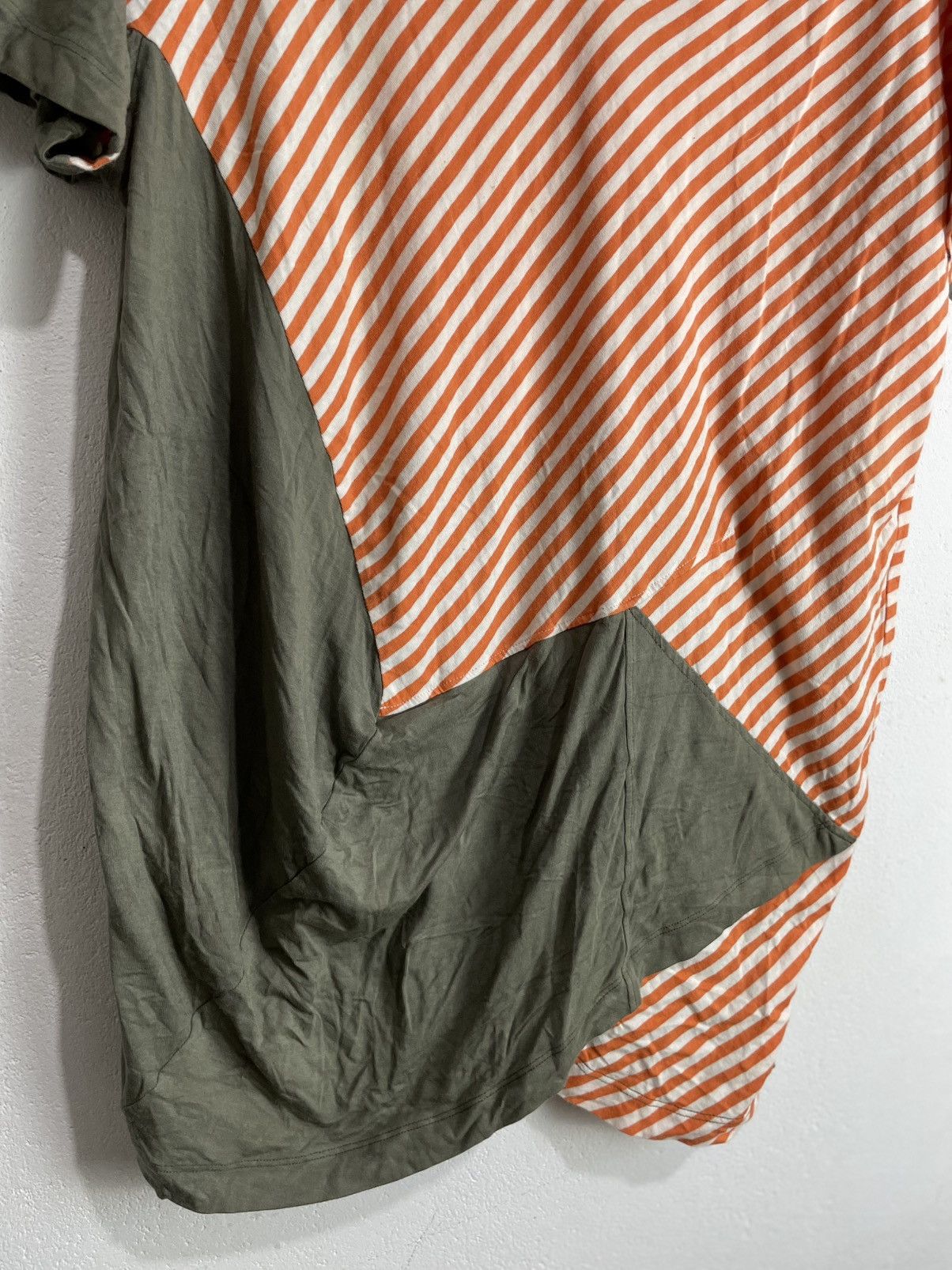 Alexander McQueen Two tone Wrinkled Striped Tshirt Size S / US 4 / IT 40 - 2 Thumbnail