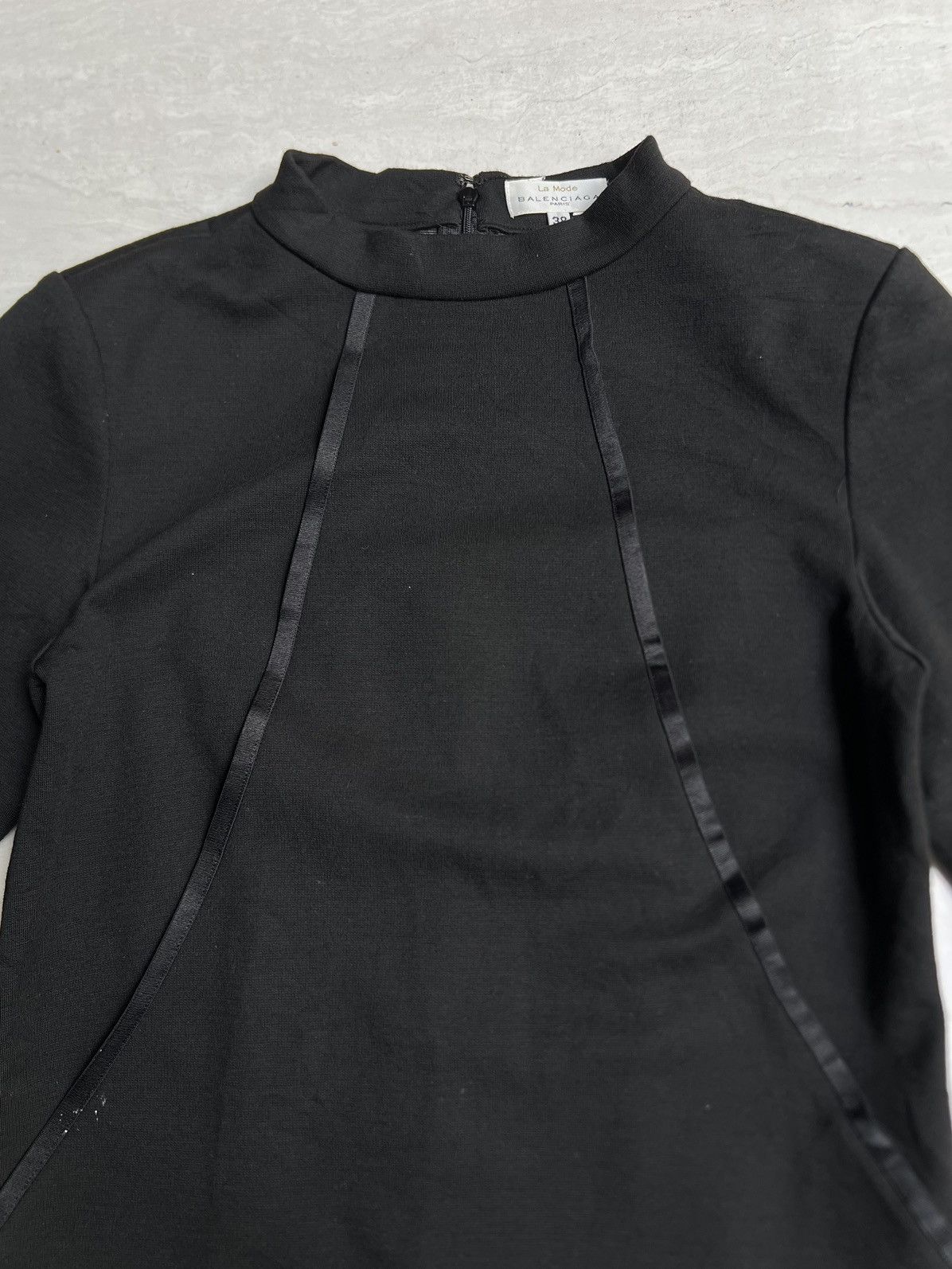 Balenciaga BALENCIAGA Paris Black Dress Size XS / US 0-2 / IT 36-38 - 9 Thumbnail