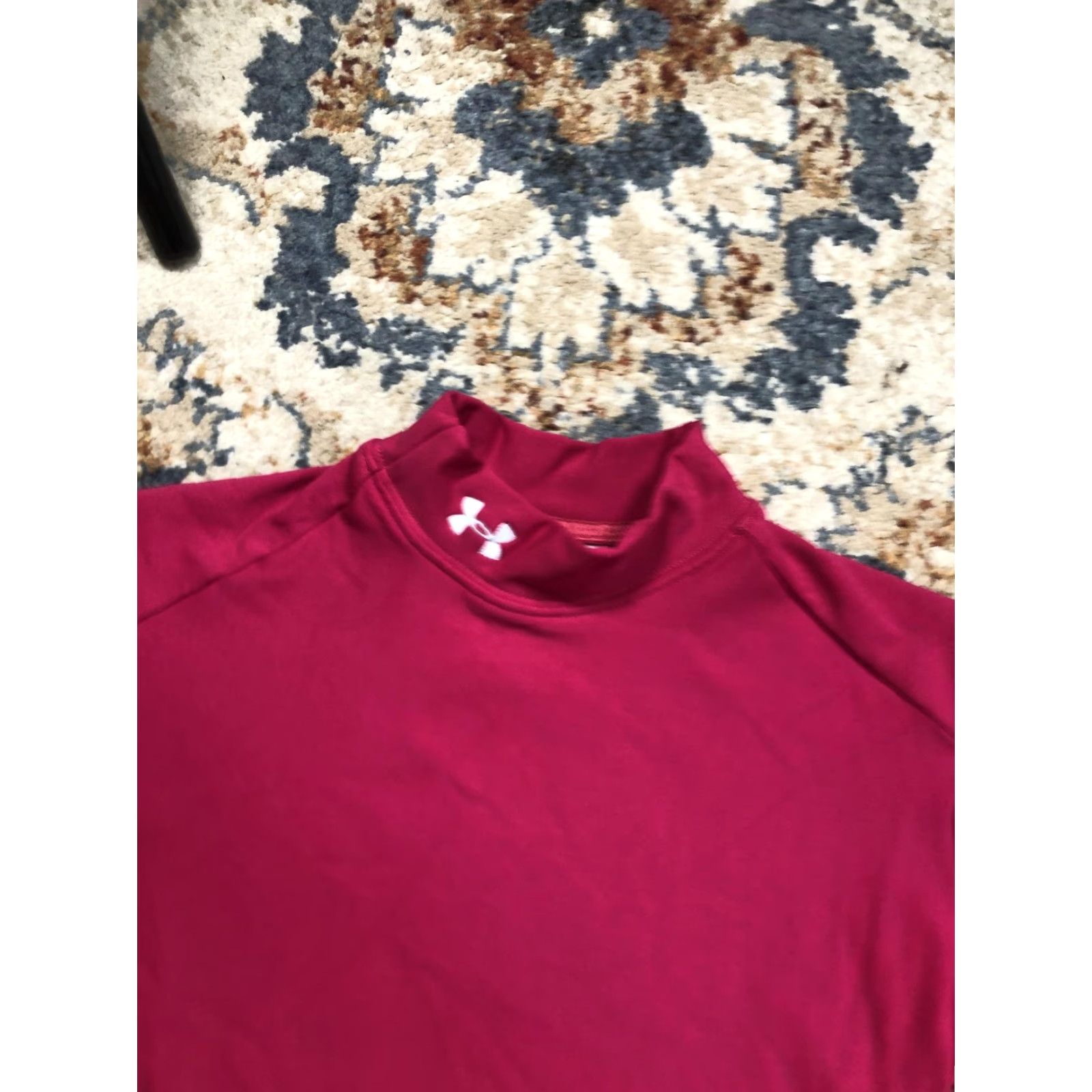 Under Armour Under Armour Shirt Womens Medium Pink Mock Neck Long Sleeve Base Layer Running Size M / US 6-8 / IT 42-44 - 6 Thumbnail