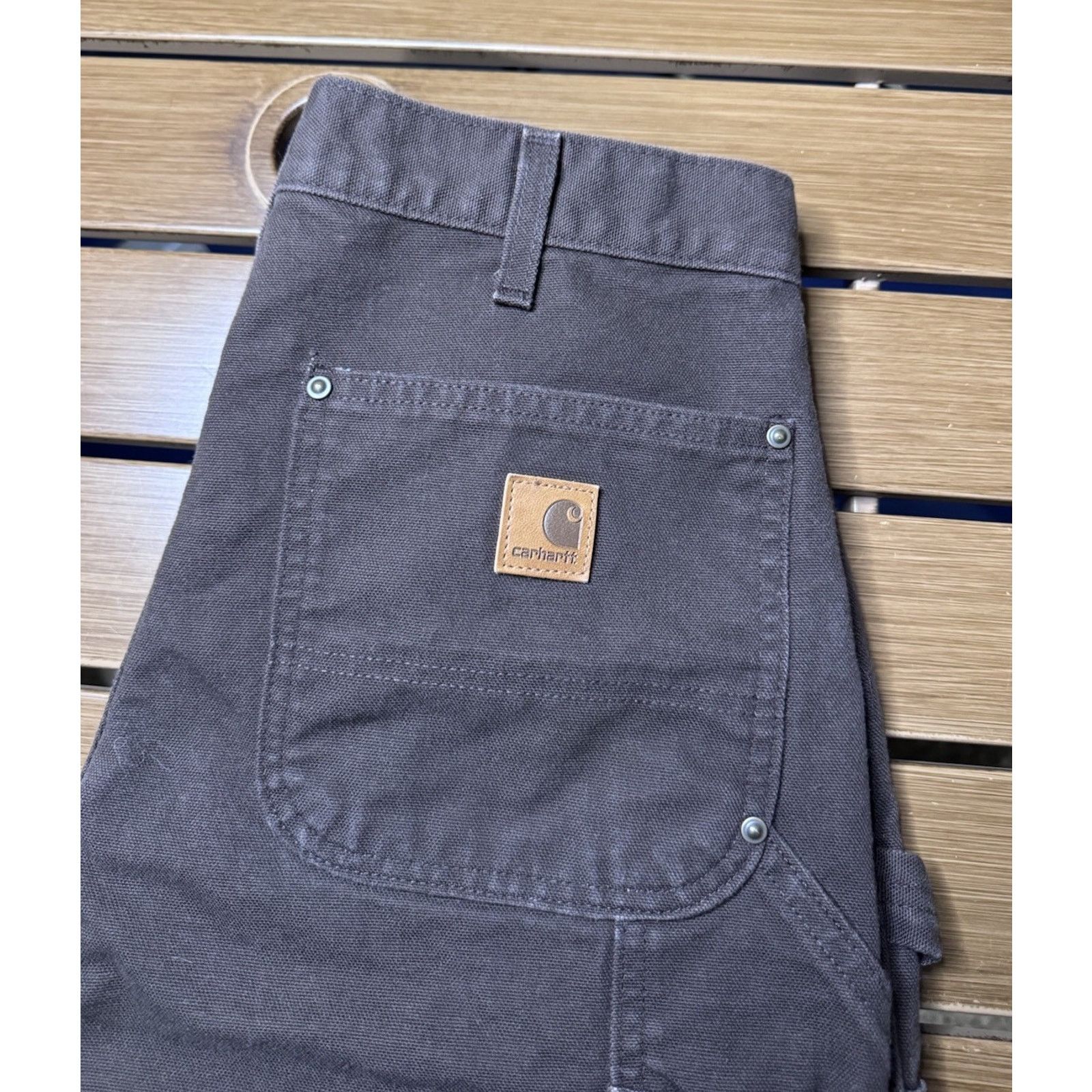 Carhartt Carhartt Pants Mens 31x29 Brown Double Knee Canvas B136 DKB Size US 31 - 10 Thumbnail