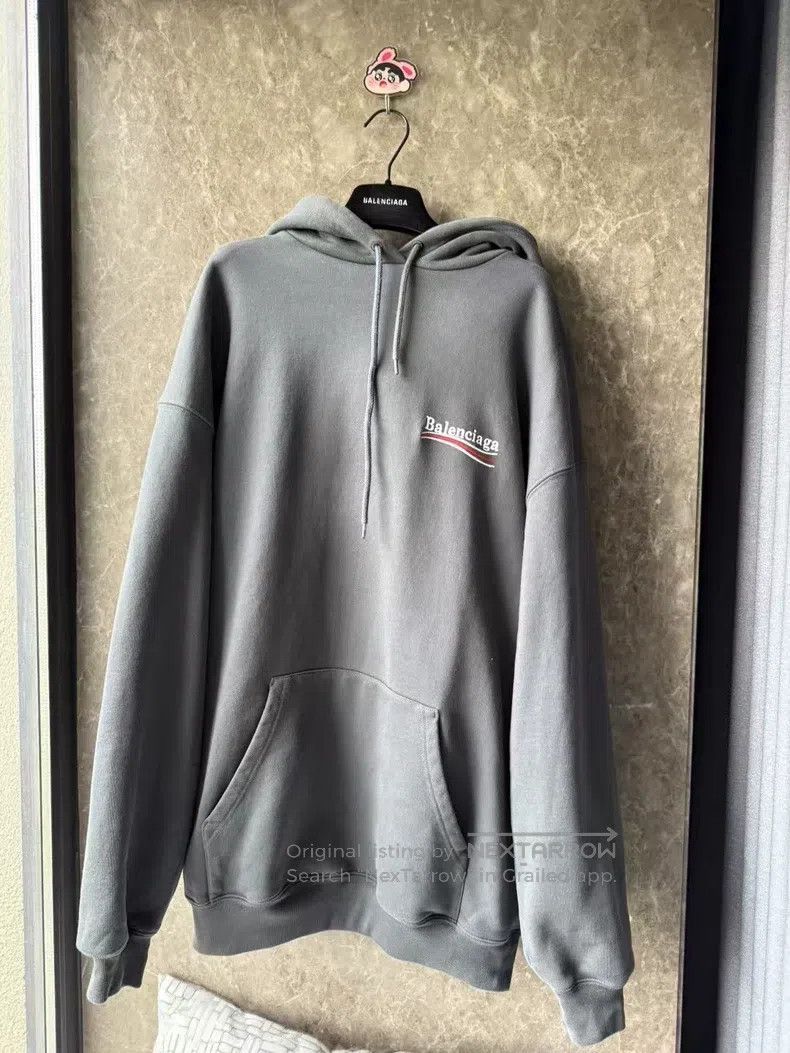 Balenciaga Balenciaga Smoke Gray Embroidered Coca-Cola Sweatshirt Size US S / EU 44-46 / 1 - 1 Thumbnail