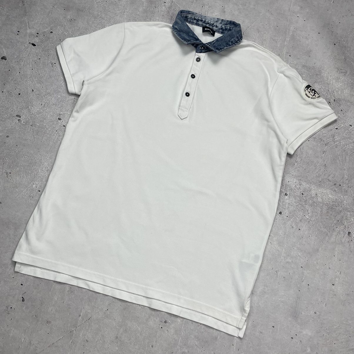 Diesel Diesel polo T-shirt denim collar sz XL y2k Size US XL / EU 56 / 4 - 3 Thumbnail