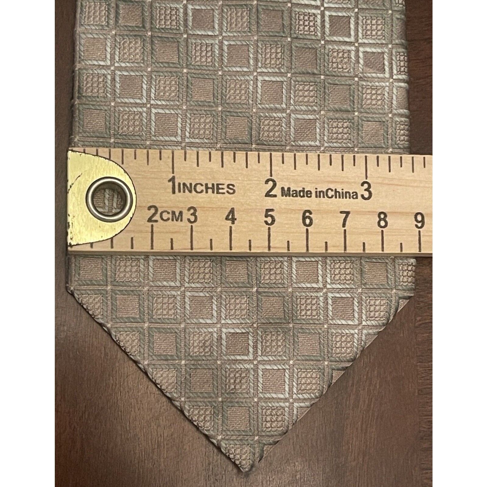 Stafford Stafford Essentials Green Brown Hand Made 100% Polyester Size ONE SIZE - 4 Thumbnail