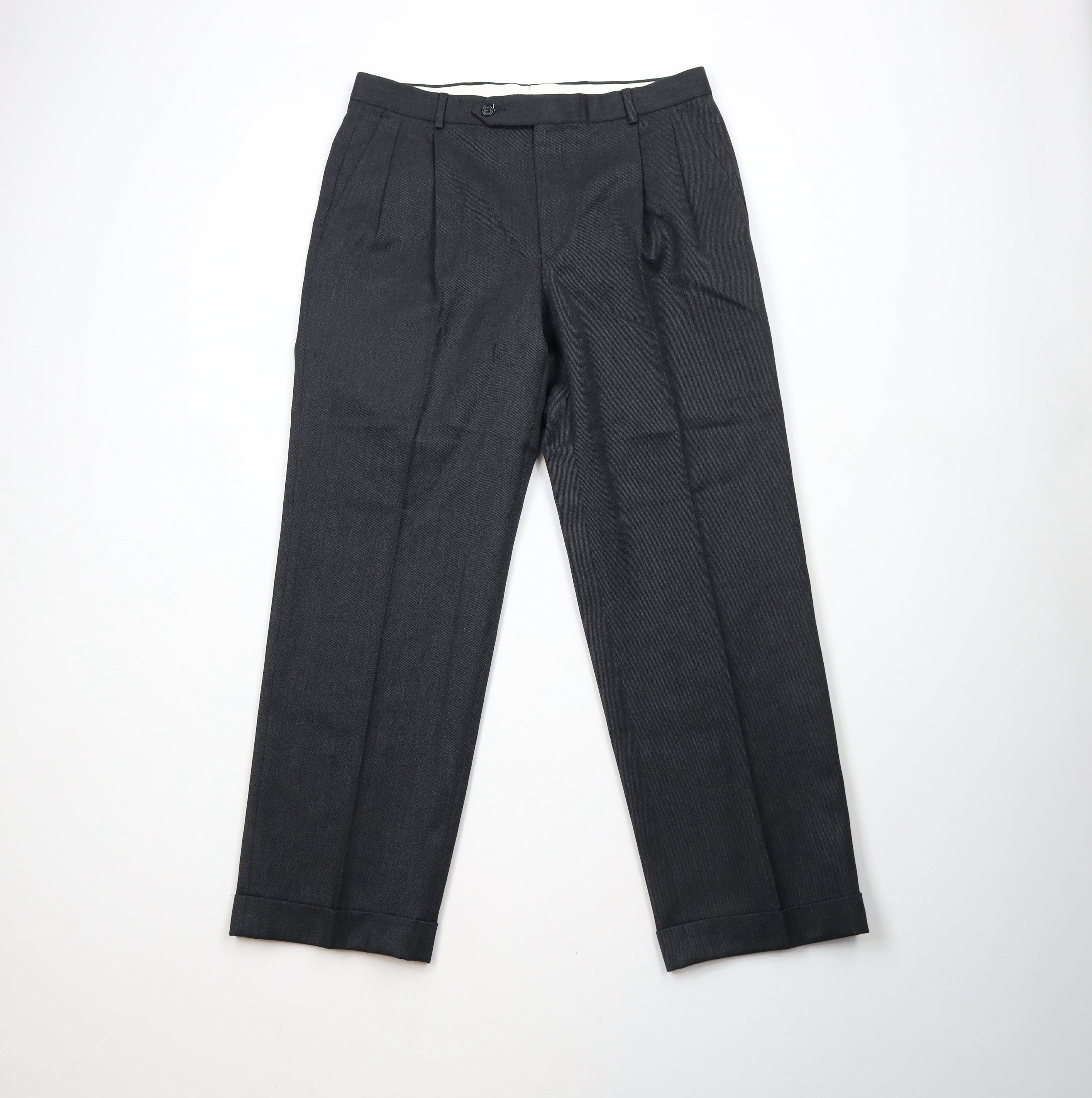 Brooks Brothers × Vintage Vintage 90s Brooks Brothers Worsted Wool Whipcord Pants Size US 34 / EU 50 - 1 Thumbnail