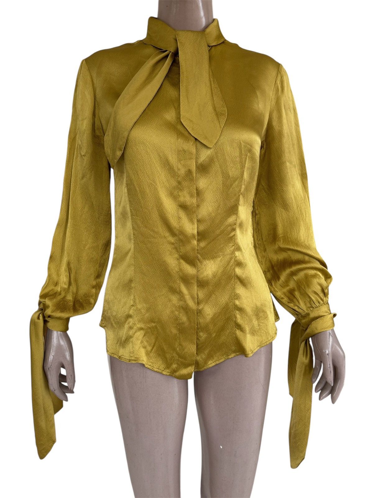 Alexander McQueen AW2009 ‘Horn of Plenty’ Silk Blouse Size XS / US 0-2 / IT 36-38 - 2 Thumbnail