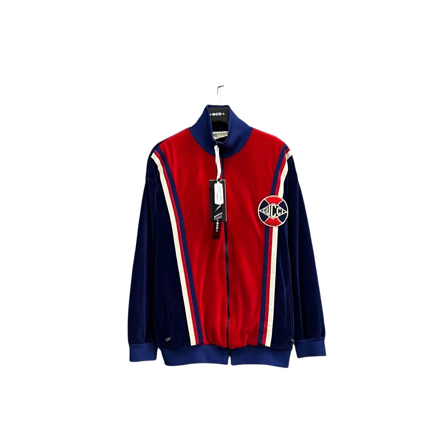 Gucci Gucci Color-Block Velour Track Jacket Size L Size US L / EU 52-54 / 3 - 1 Thumbnail