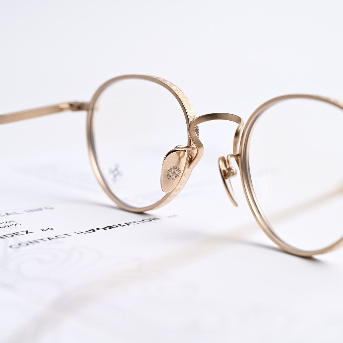 Chrome Hearts CHROME HEARTS THICK GOLD PLATED/ MATTE GOLD PLATED GLASSES Size ONE SIZE - 5 Thumbnail
