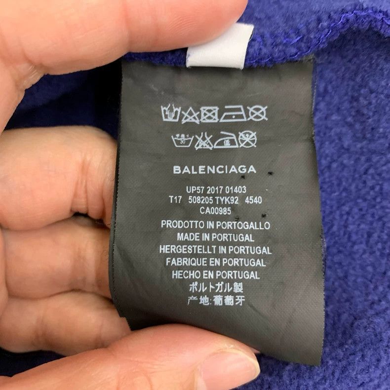 Balenciaga Balenciaga Blue Coca-Cola wave hoodie sweatshirt Size US S / EU 44-46 / 1 - 6 Thumbnail