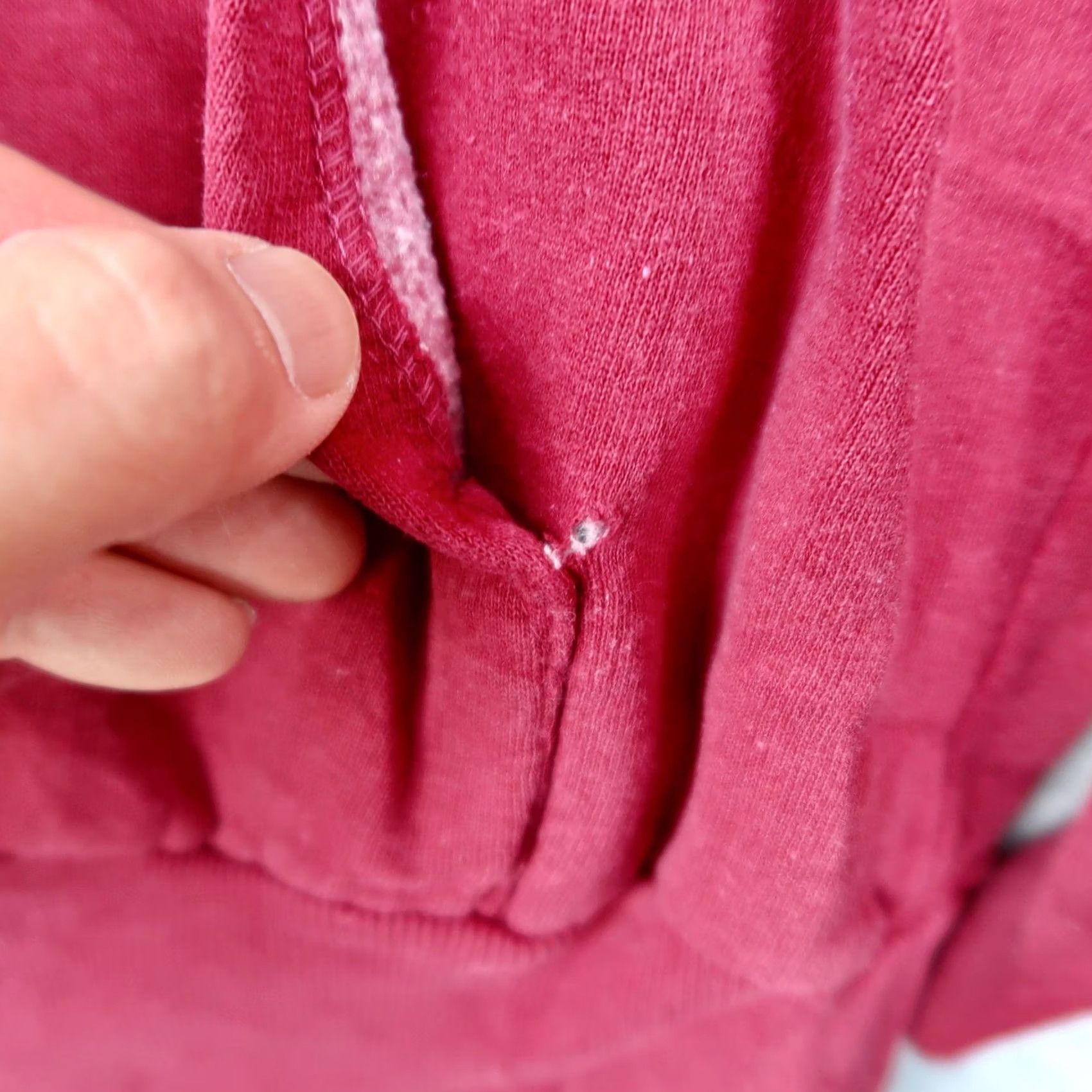 Vintage VINTAGE 80s Burgundy Blank Full Zip Hoodie Mens L Large Sweatshirt Size US L / EU 52-54 / 3 - 7 Thumbnail