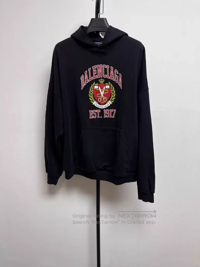 Balenciaga Balenciaga Logo Alphabet Pattern Hooded Sweatshirt Size US S / EU 44-46 / 1 - 1 Thumbnail