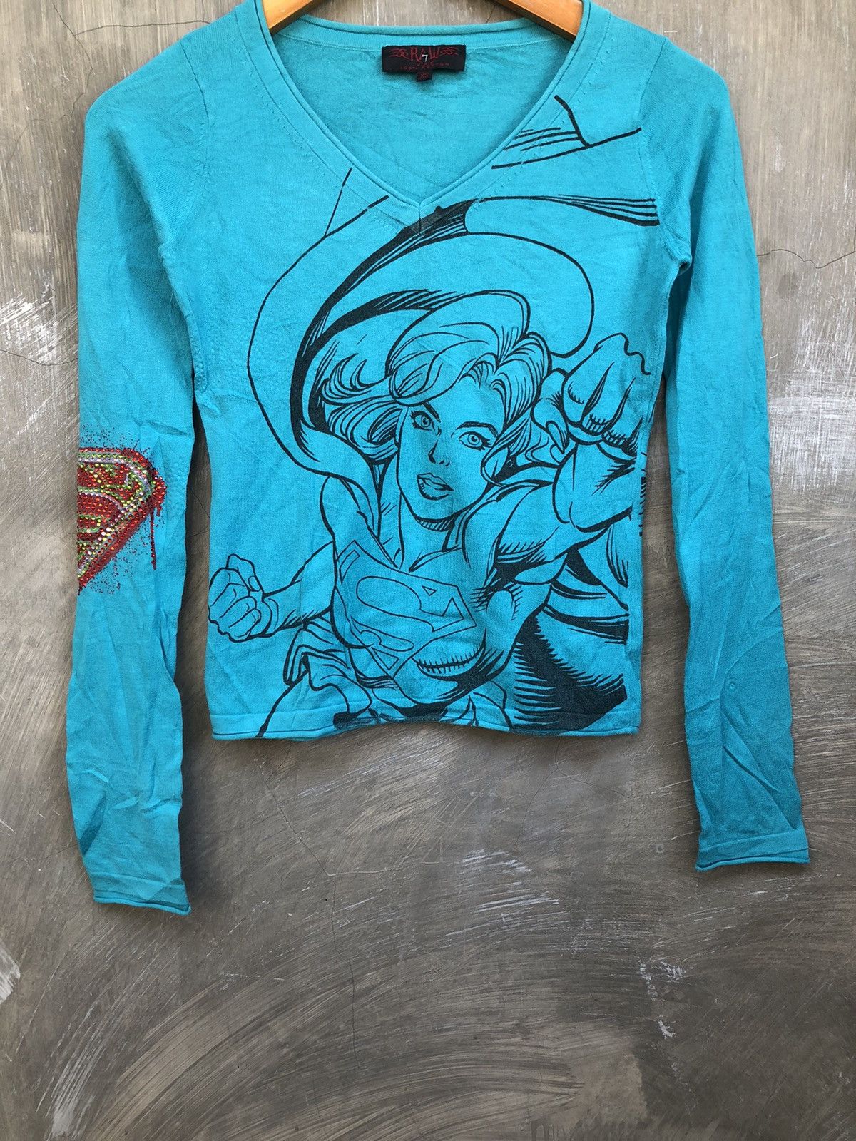 Japanese Brand Y2K Vintage Raw 7 “Superman” Long Sleeve T-shirt Size S / US 4 / IT 40 - 6 Thumbnail