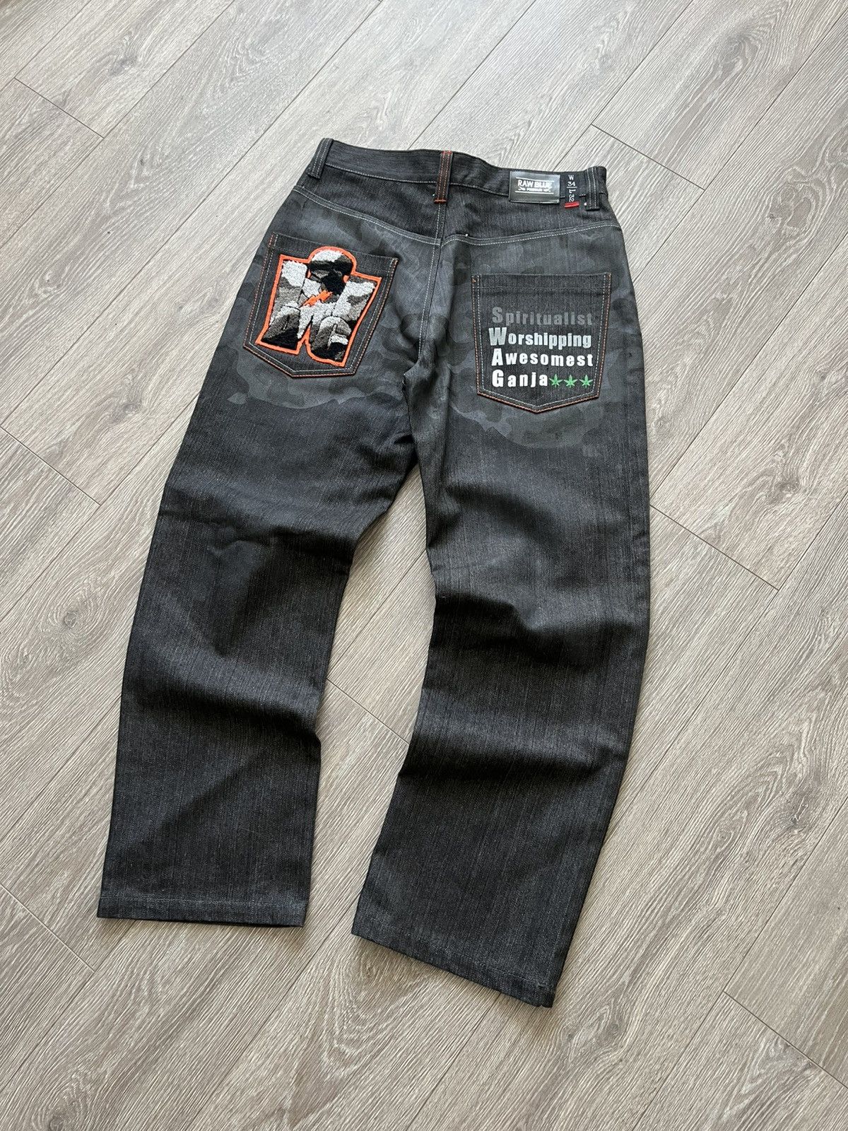 Vintage Vintage Raw Blue Pants Jeans Size US 34 / EU 50 - 3 Thumbnail