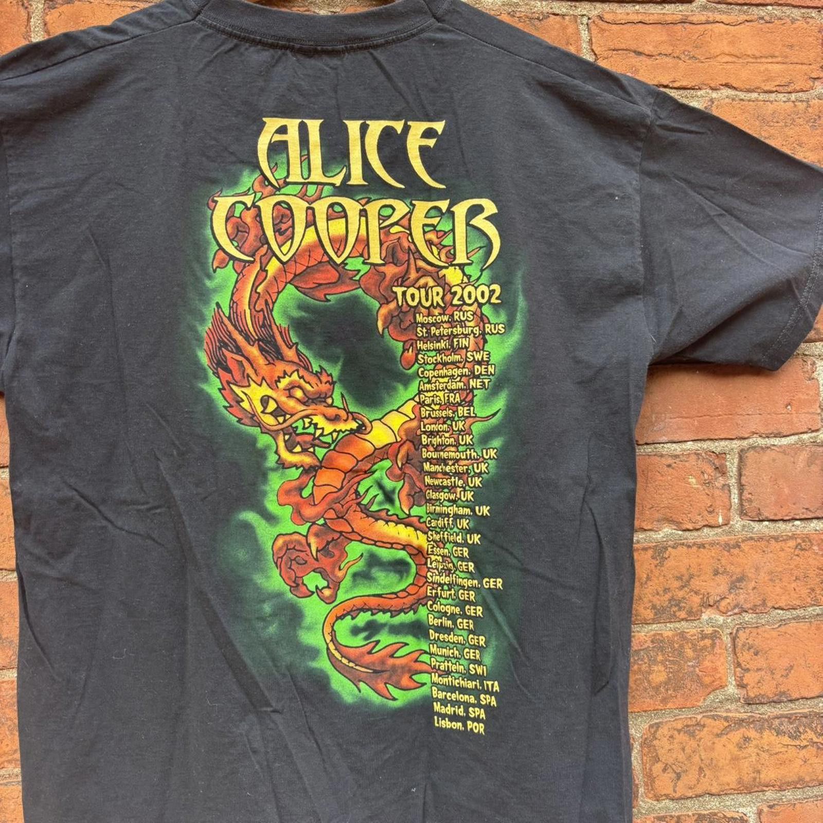 Fruit Of The Loom vintage Alice cooper tour t shirt 2002 L Size US L / EU 52-54 / 3 - 5 Thumbnail