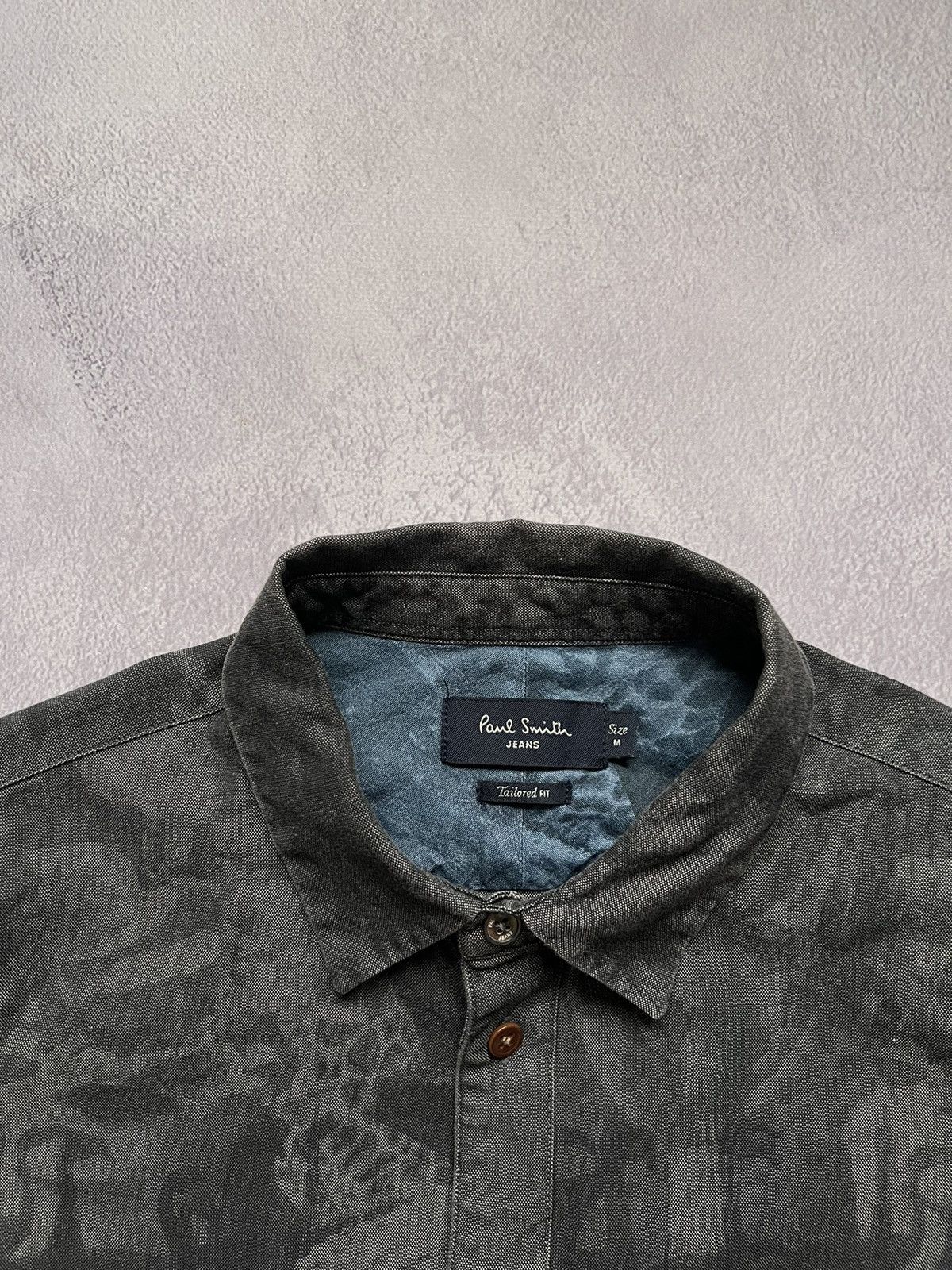 Paul Smith Paul Smith Jeans Printed Denim Thick Shirt Mens M Size US M / EU 48-50 / 2 - 5 Thumbnail