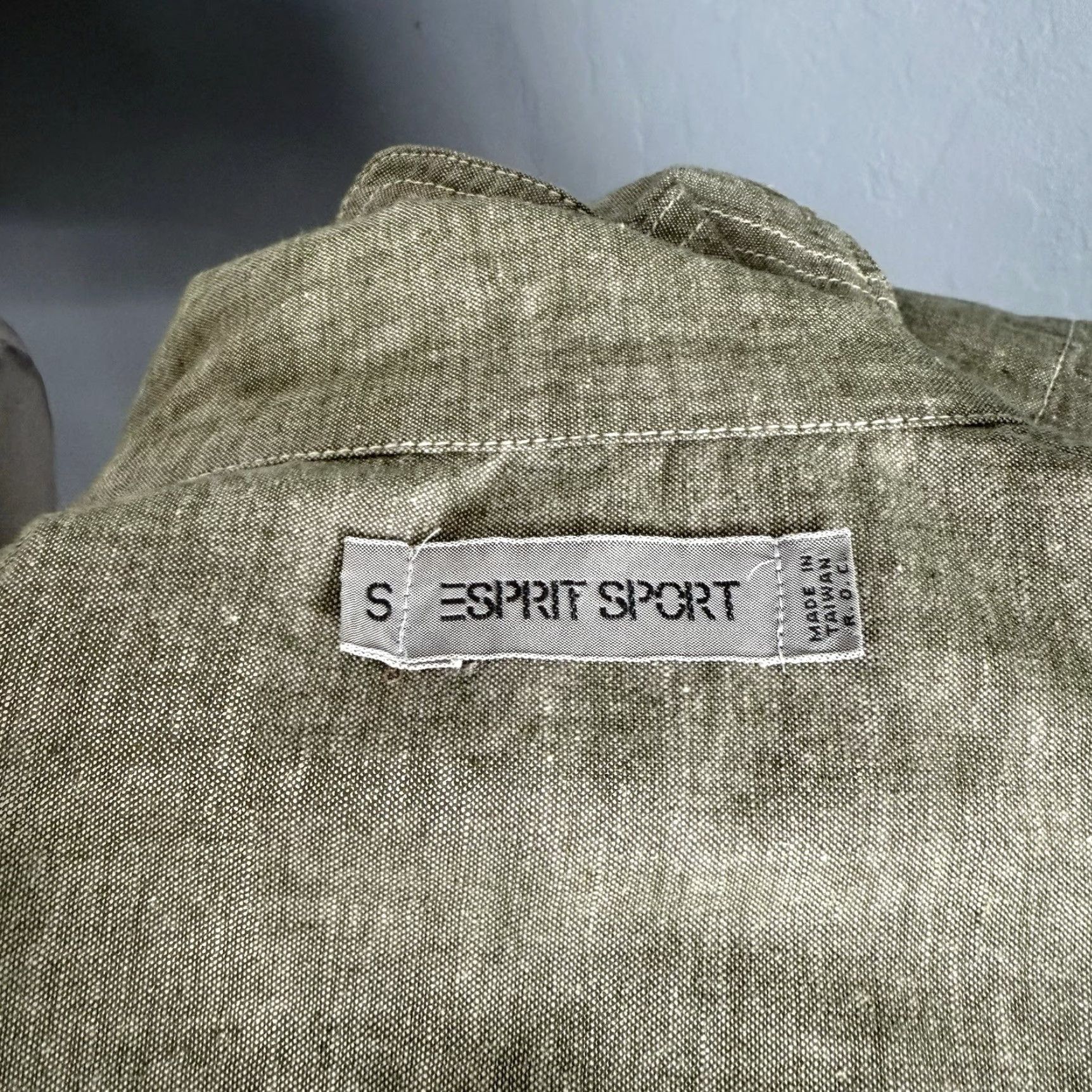 Esprit VINTAGE Esprit Shirt Cargo Pockets Utility Boxy Oversized Size S Green/grey 90s Womens Size S / US 4 / IT 40 - 7 Thumbnail