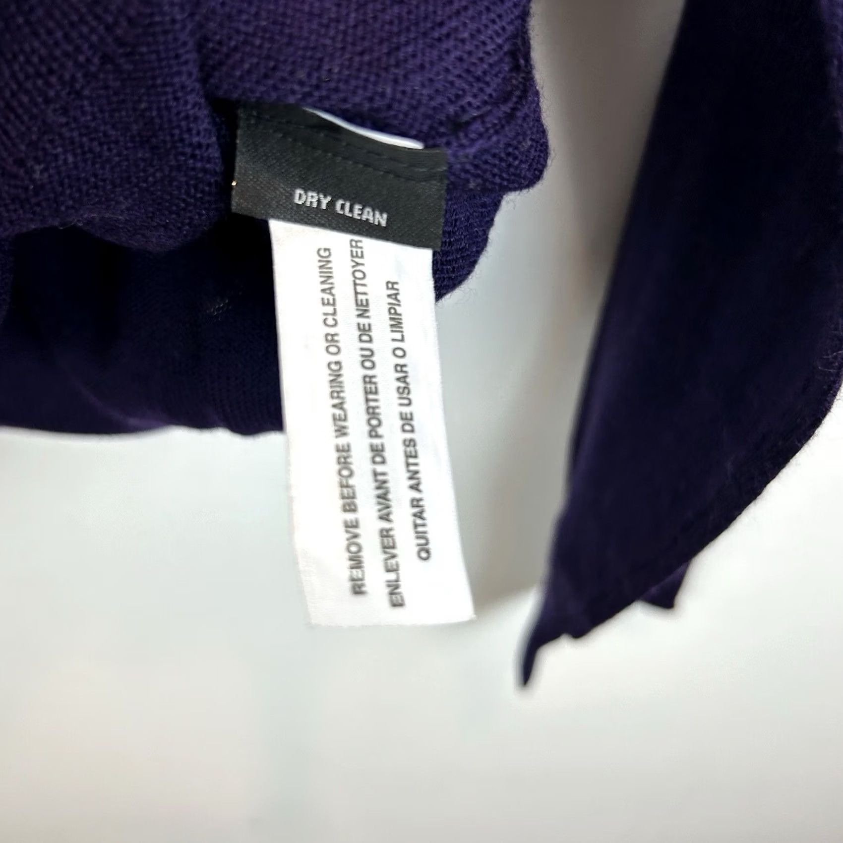 Vintage Kenneth Roberts Platinum Sweater Mens L Purple Wool V-Neck Knit Pullover Long Sleeve Casual Striped - Size US L / EU 52-54 / 3 - 8 Thumbnail