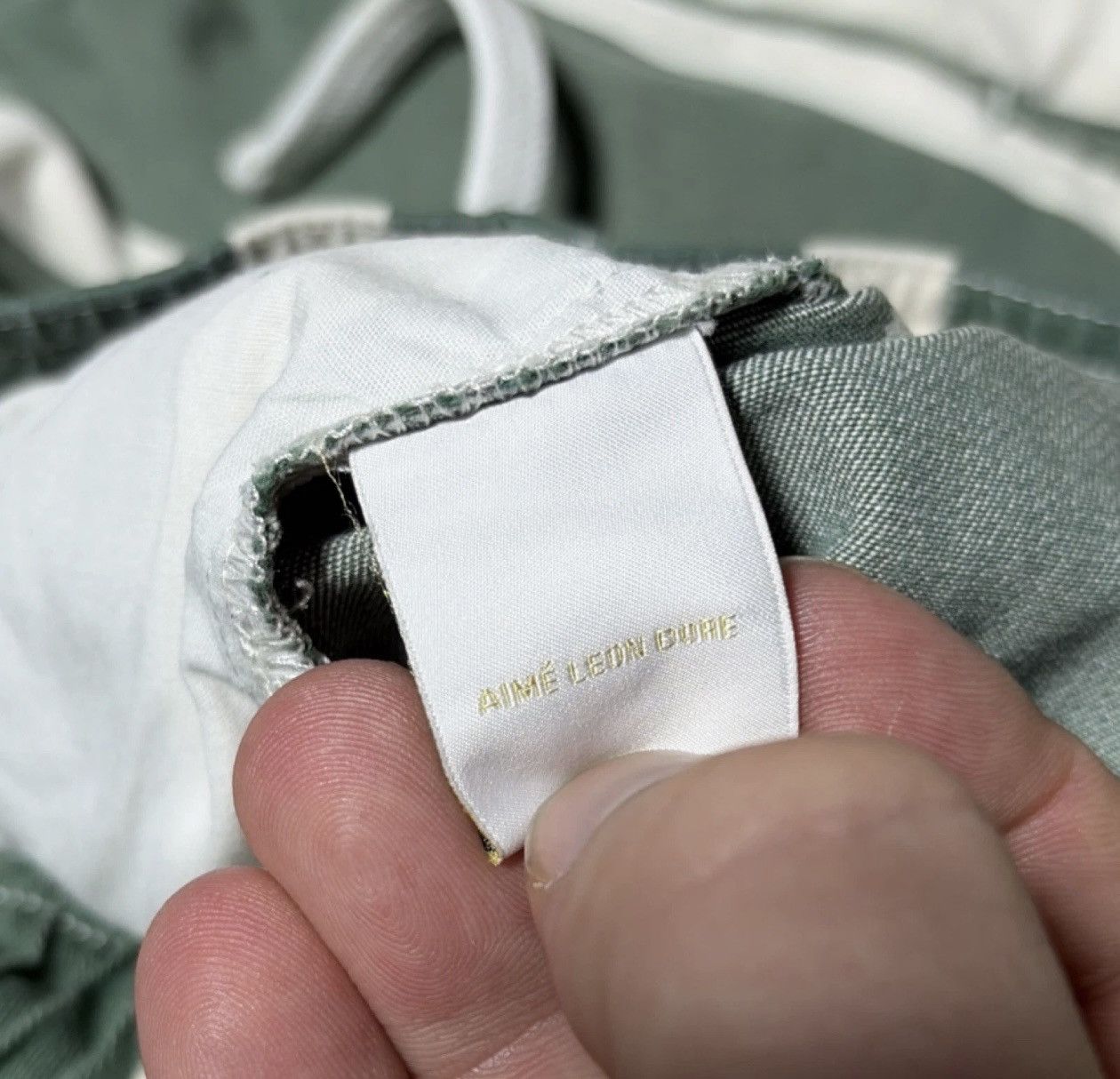 Aime Leon Dore AIMÉ LEON DORE Medium Green White Striped Shorts Drawstring Size US 42 / EU 58 - 5 Thumbnail